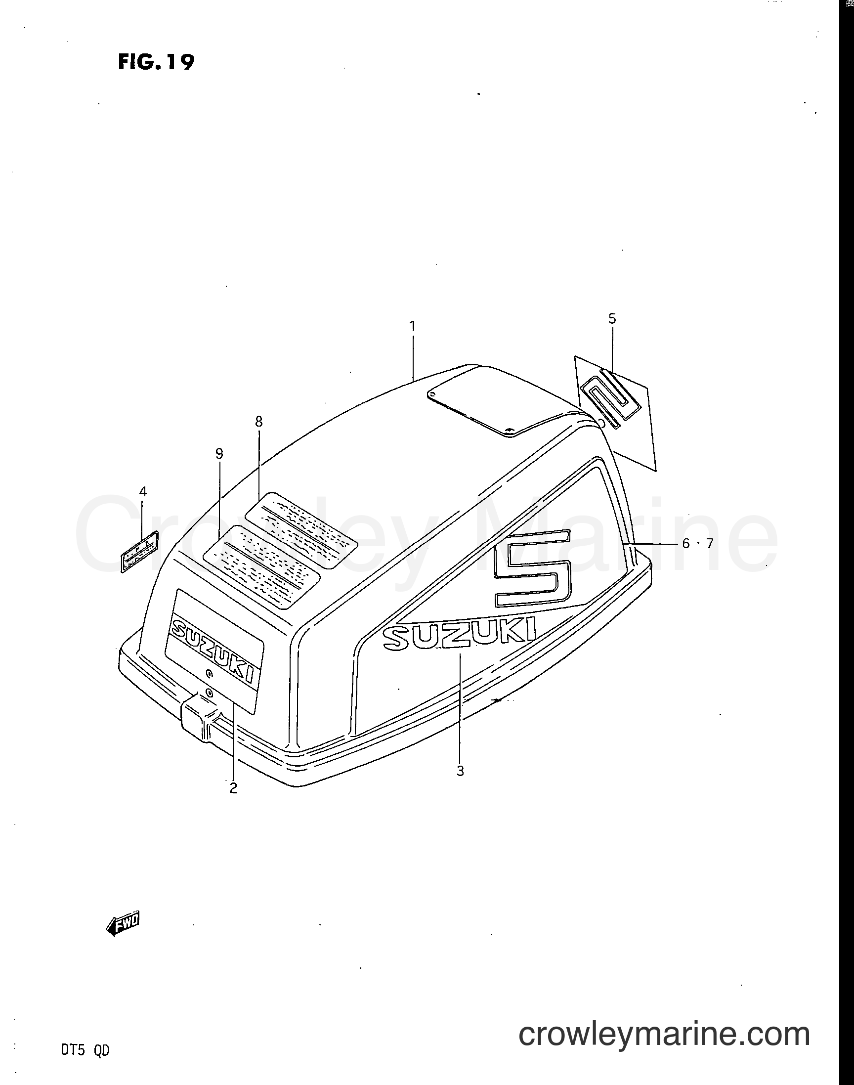 Suzuki Marine DT5 - ENGINE COVER