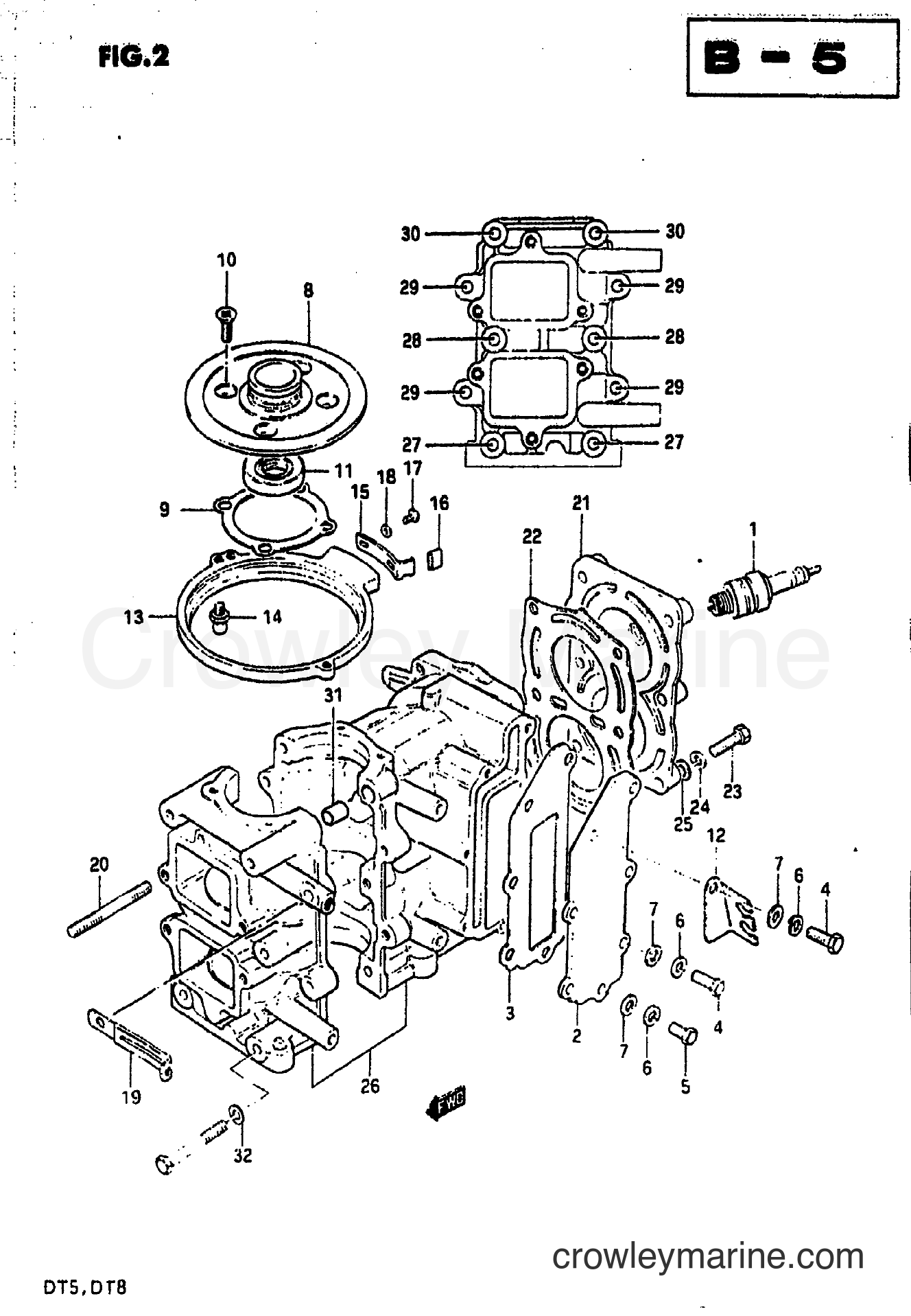 Suzuki Marine DT5 - CYLINDER DT5 VZ