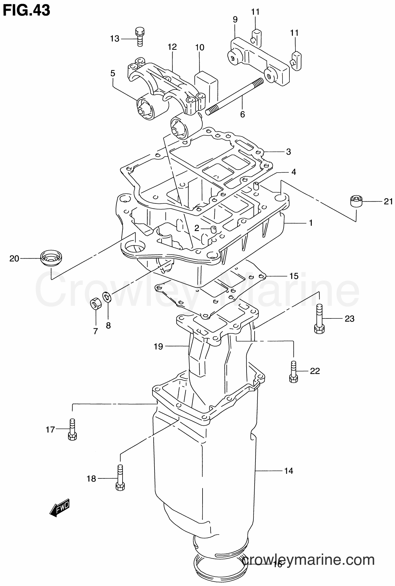 1986 Two-Stroke Outboard 115 - DT115 - ENGINE HOLDER