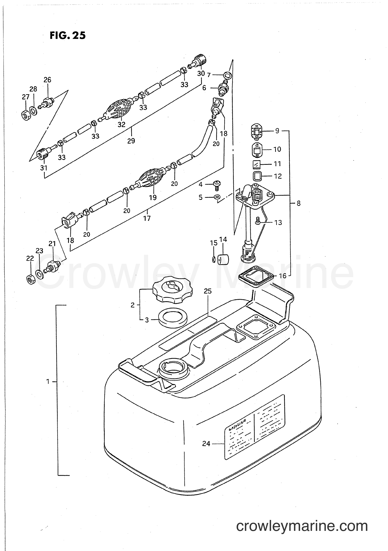 Suzuki Marine PU40 - FUEL TANK