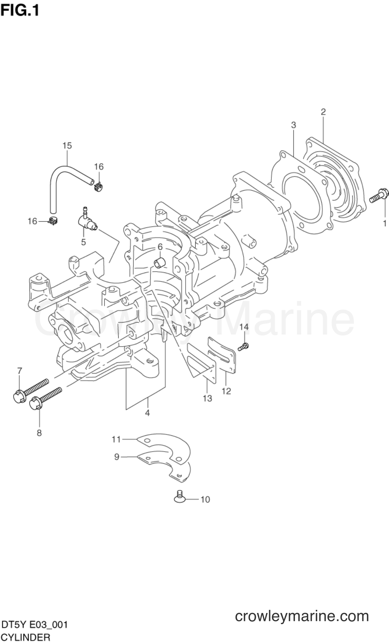 Suzuki Marine DT5Y - CYLINDER