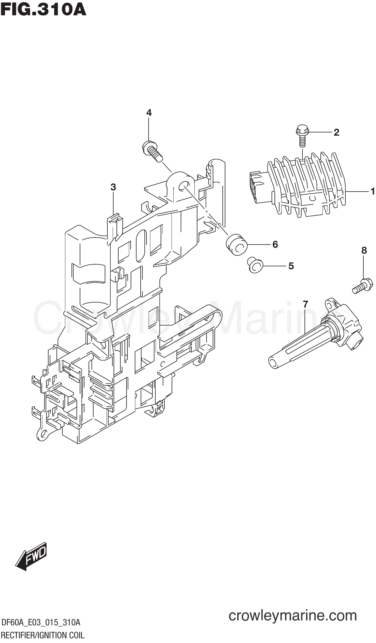 Suzuki Marine DF60AVT 510001~ - RECTIFIER/IGNITION COIL
