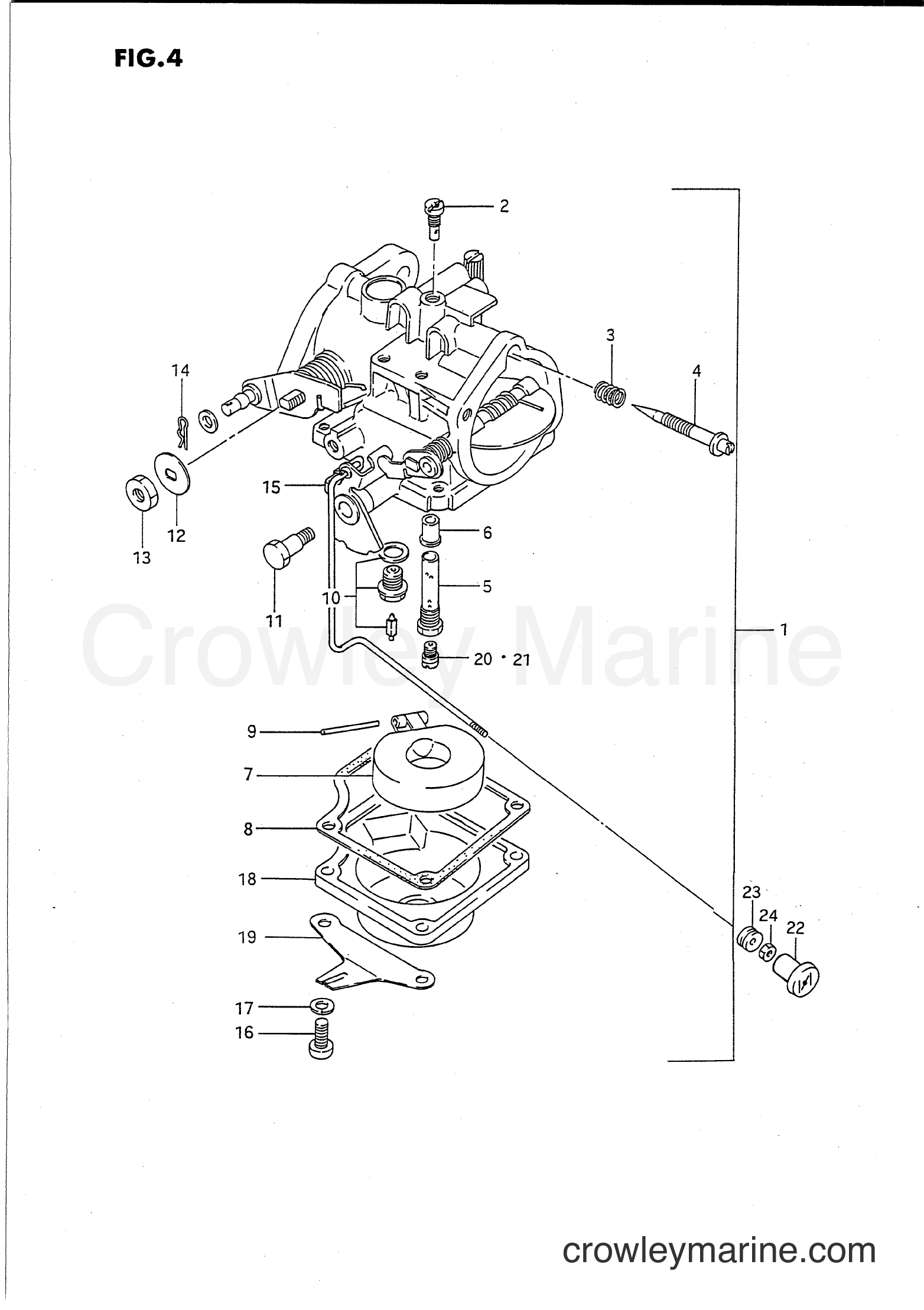 Suzuki Marine PU40 - CARBURETOR