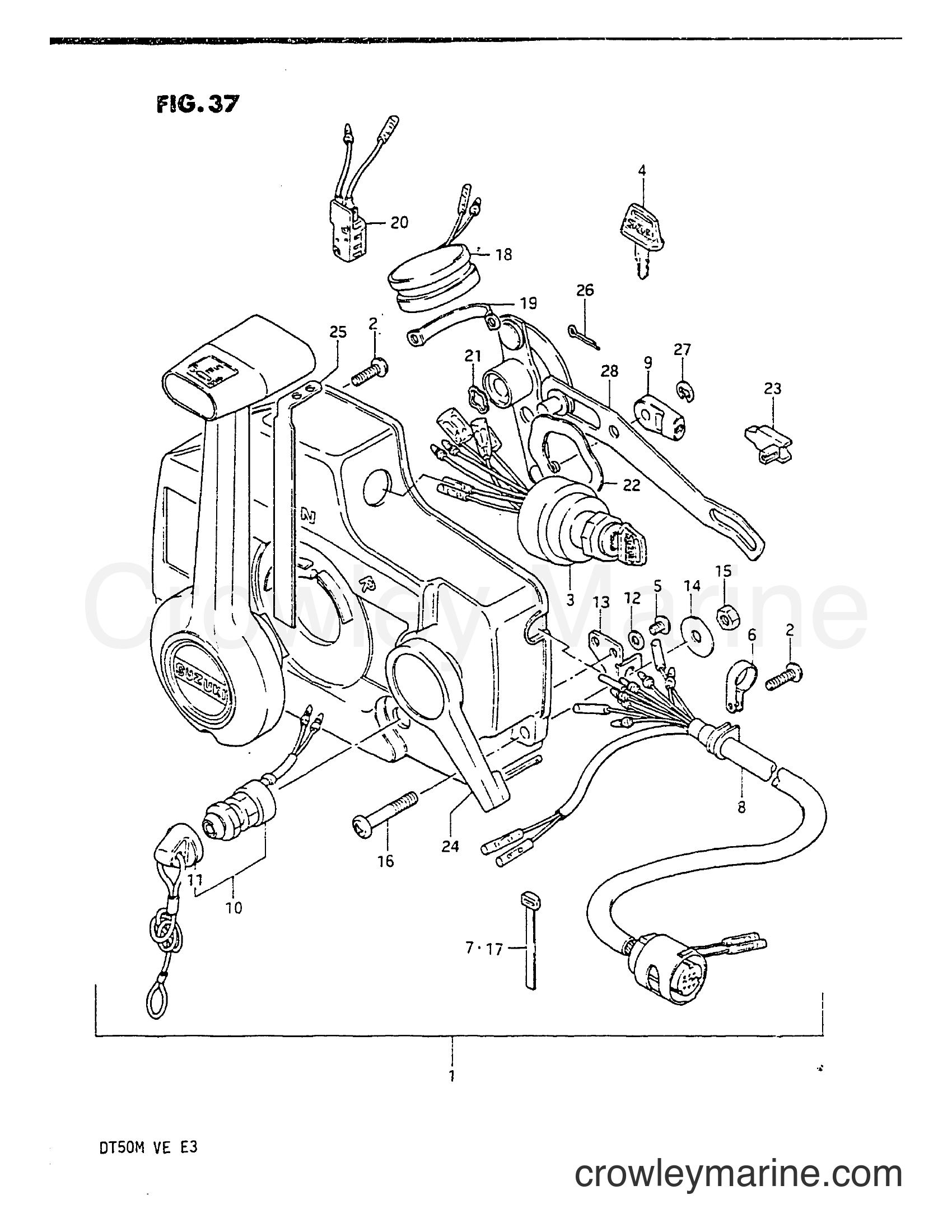 Suzuki Marine DT50M - REMOTE CONTROL BOX