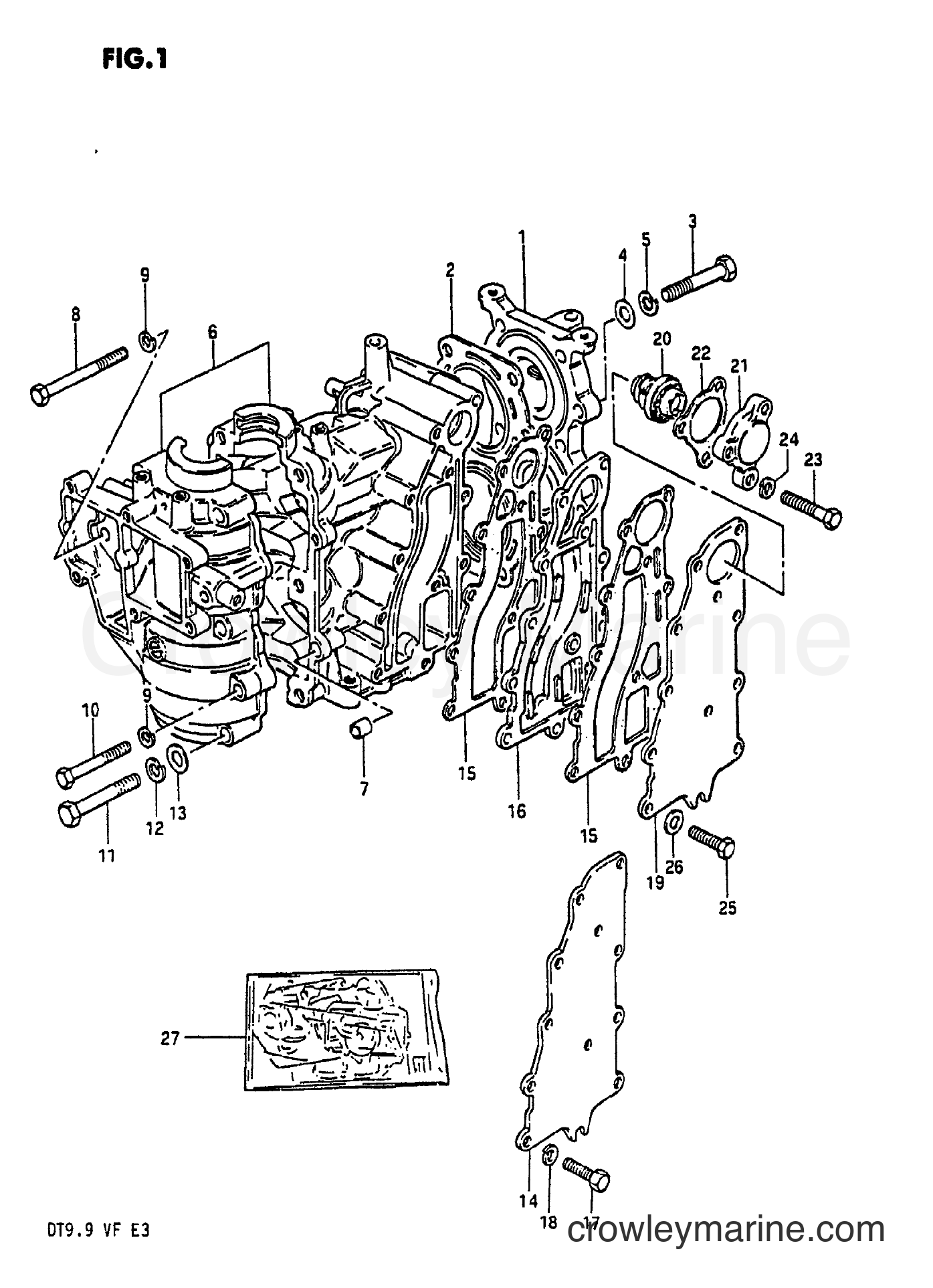 Suzuki Marine DT9.9 - CYLINDER
