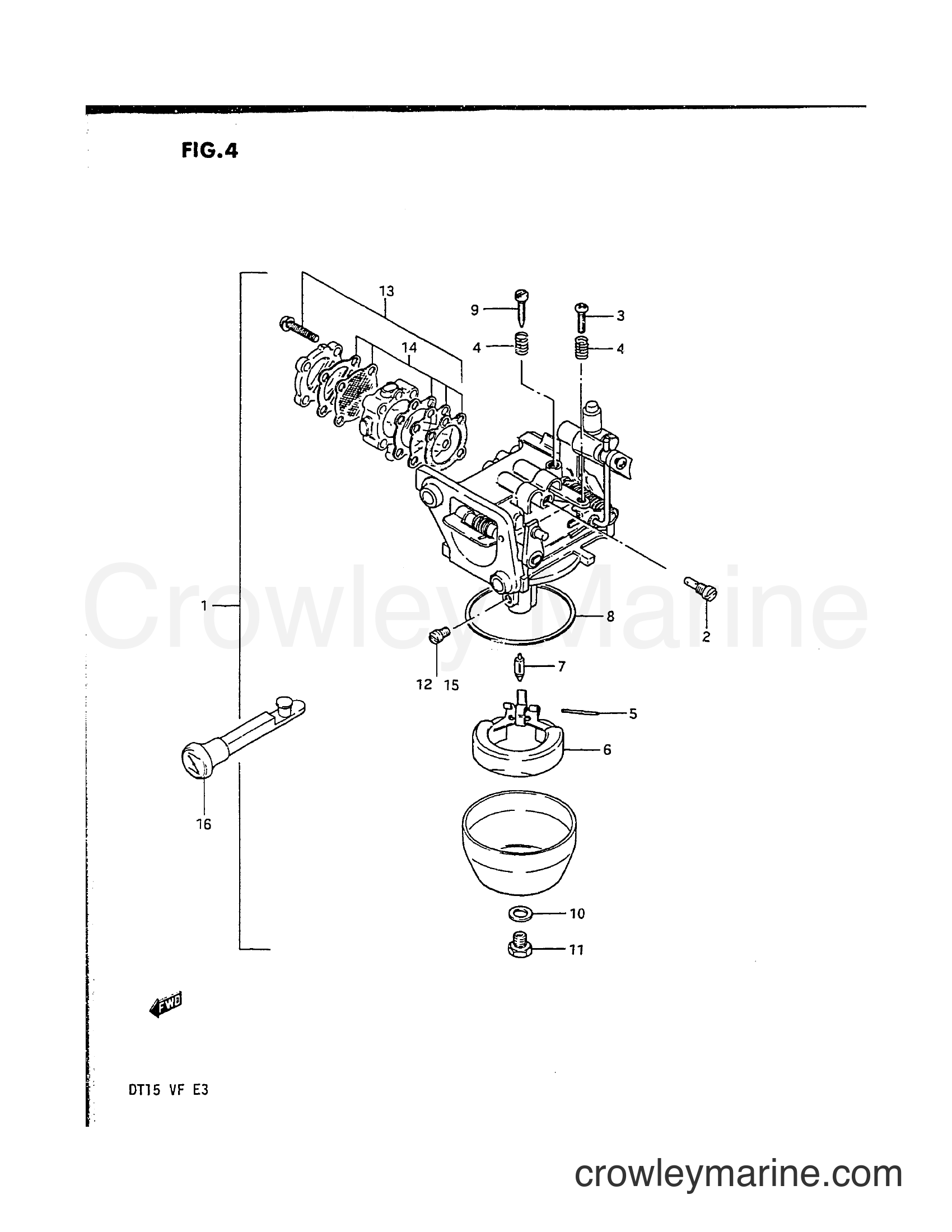 Suzuki Marine DT15 - CARBURETOR