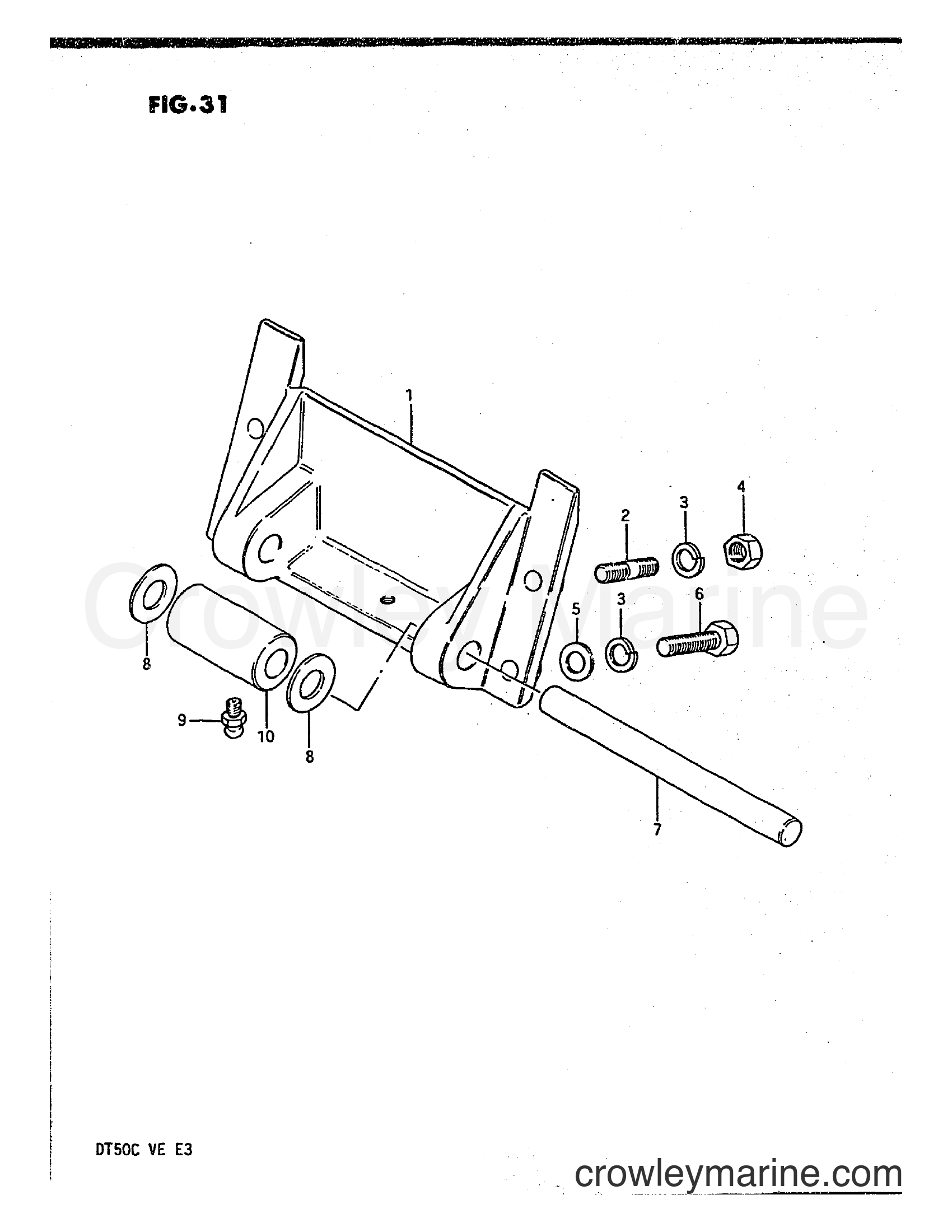 Suzuki Marine DT50 - OPT : CYLINDER SUPPORT