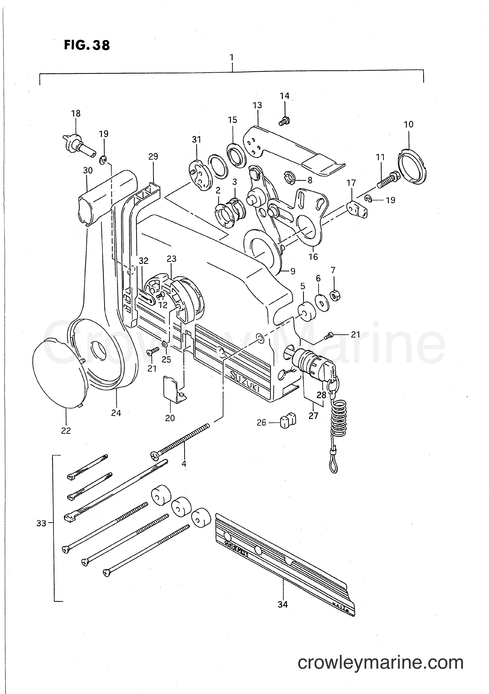 Suzuki Marine DT9.9C - OPTIONAL : REMOTE CONTROL (2)