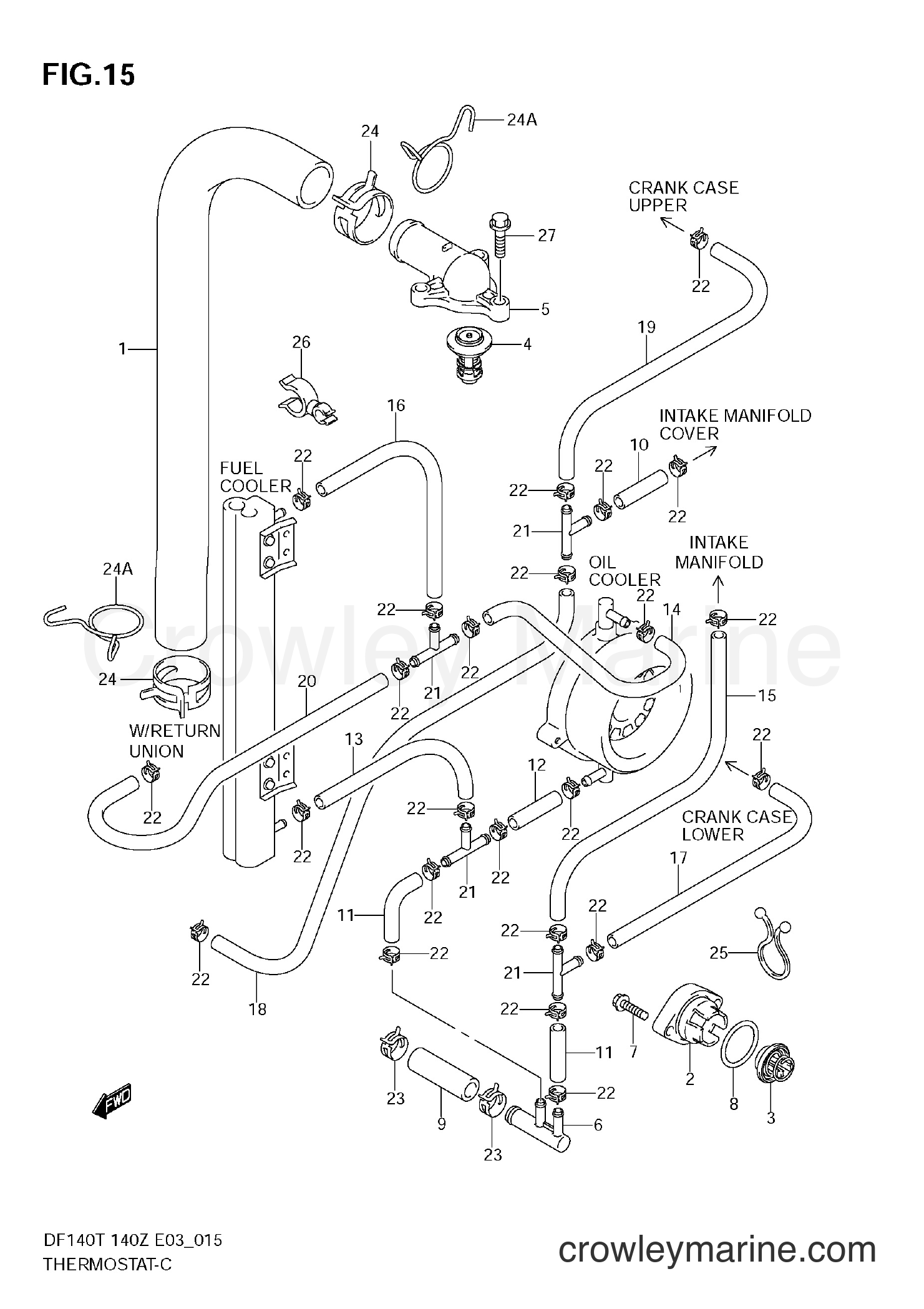 Suzuki Marine DF140Z - THERMOSTAT