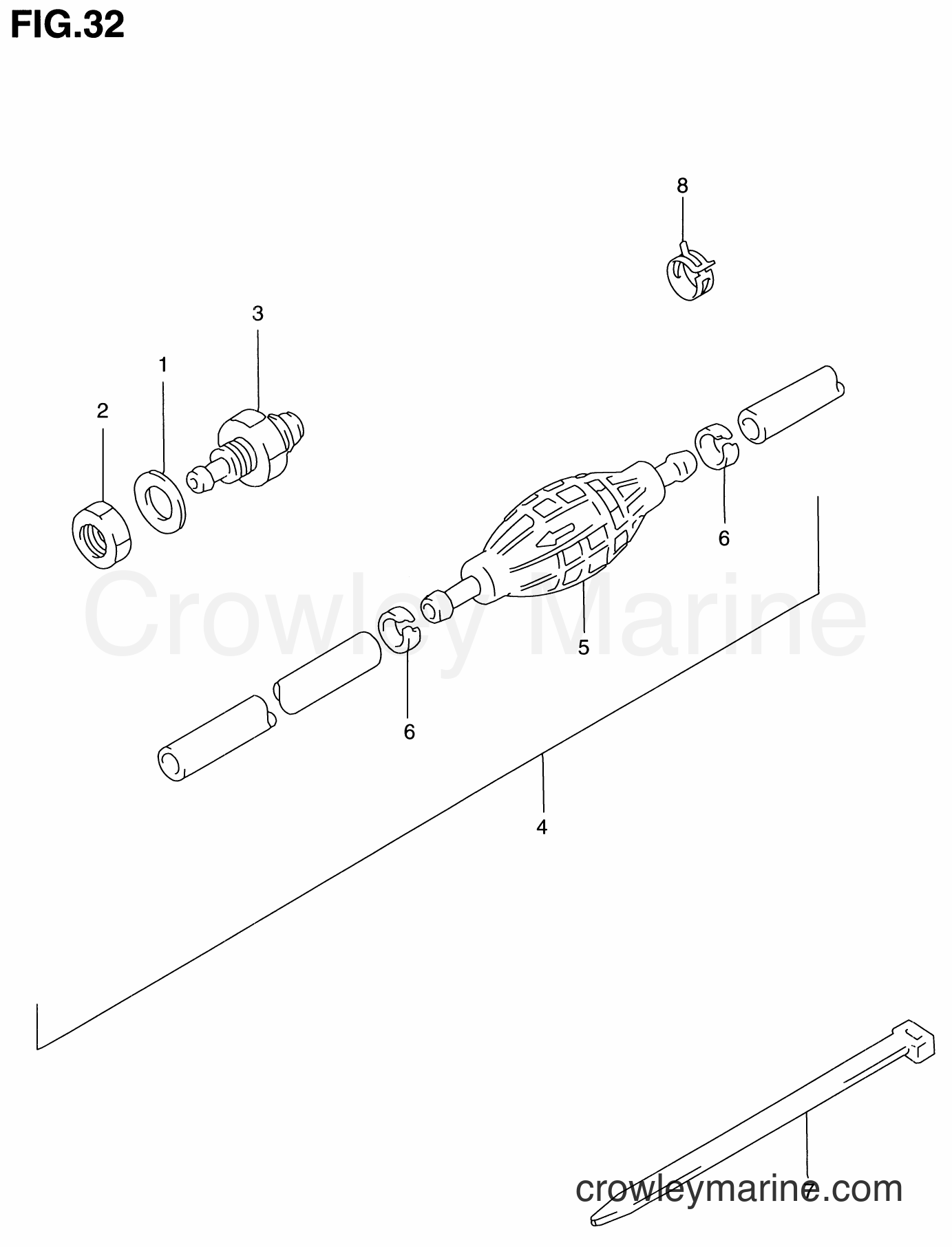 Suzuki Marine DT100 - FUEL HOSE