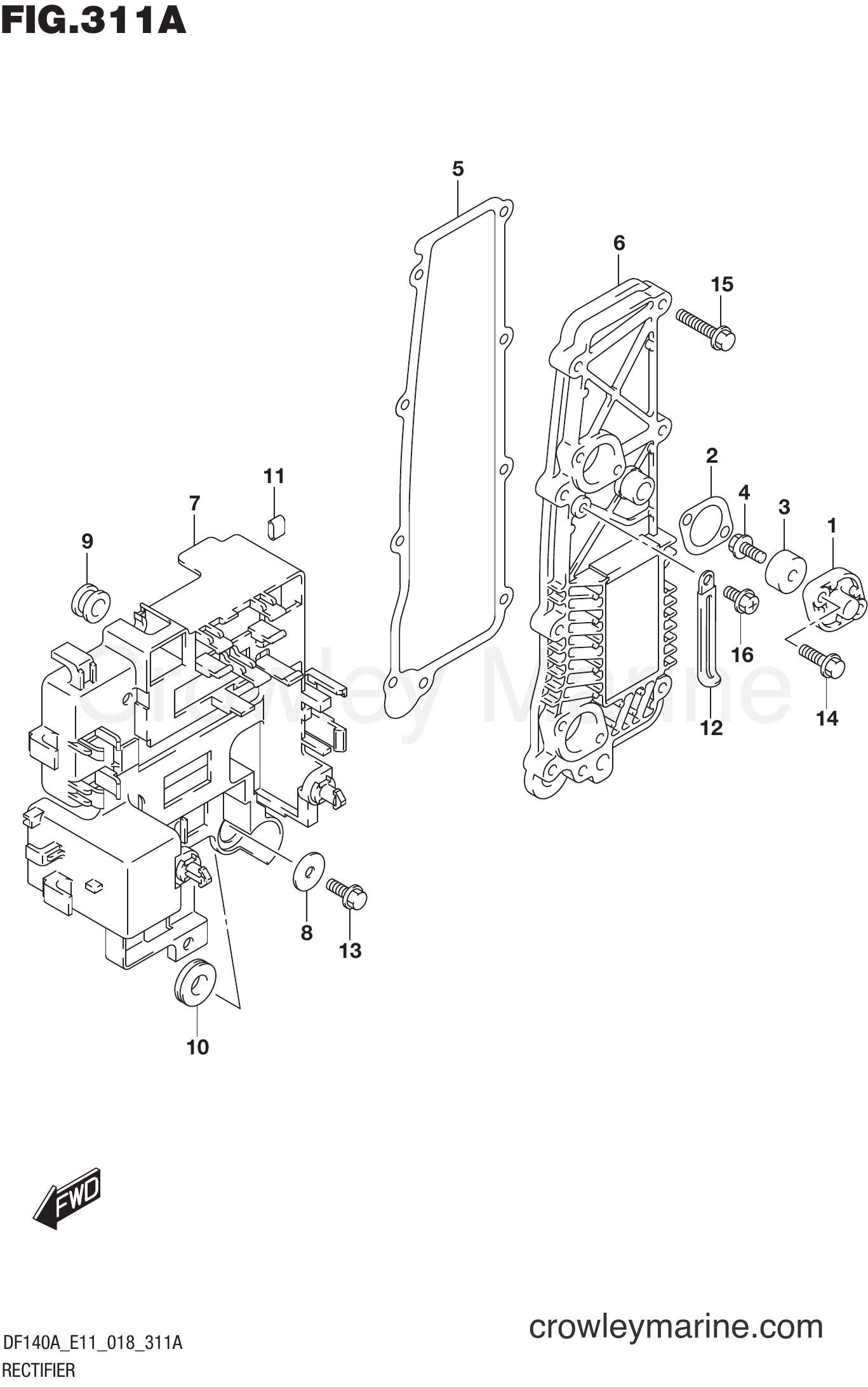Suzuki Marine DF115AT 810001~ - RECTIFIER