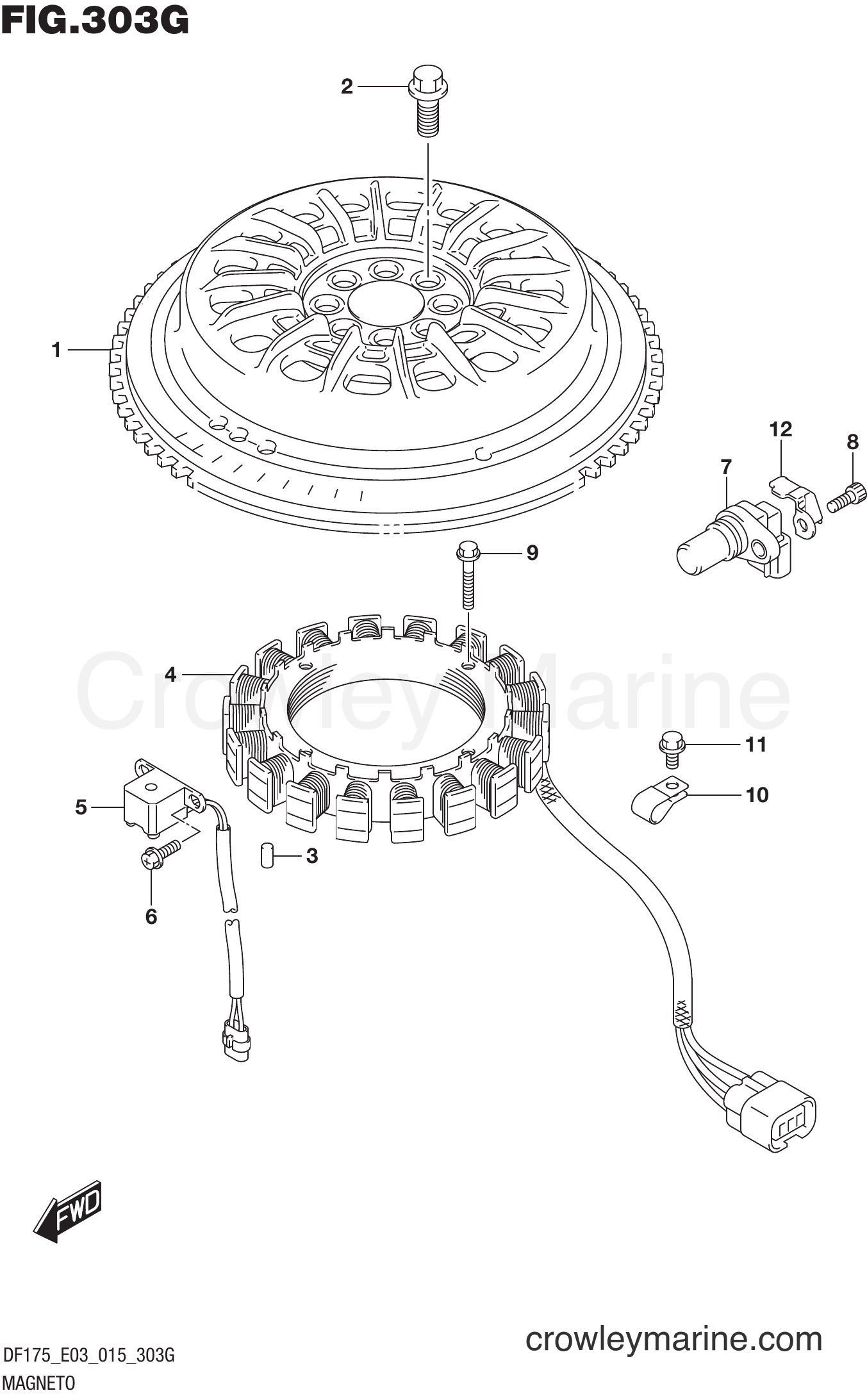Suzuki Marine DF175ZG 51001~ - MAGNETO (DF175Z E03)