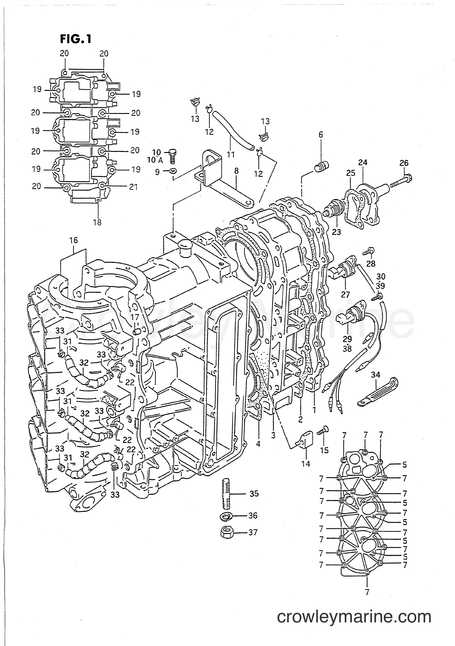 Suzuki Marine PU55 - CYLINDER