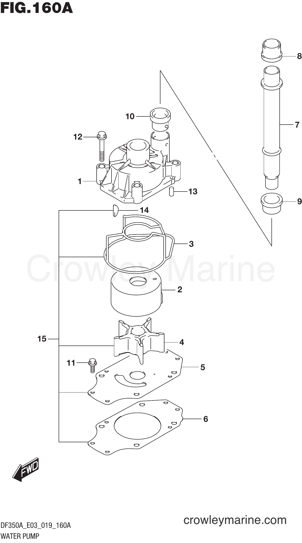 Suzuki Marine DF350A 910001~ - WATER PUMP
