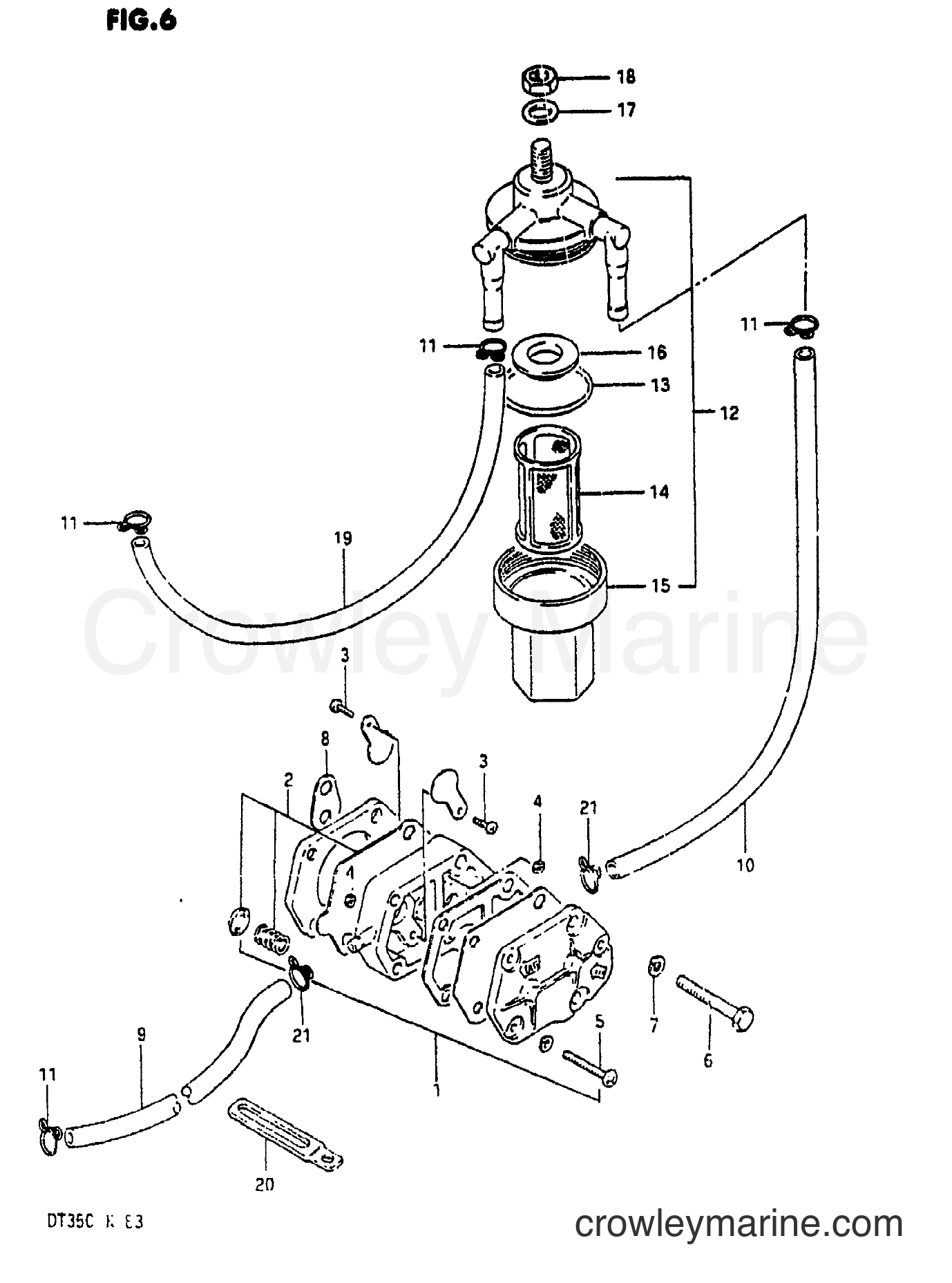 Suzuki Marine DT35 - FUEL PUMP