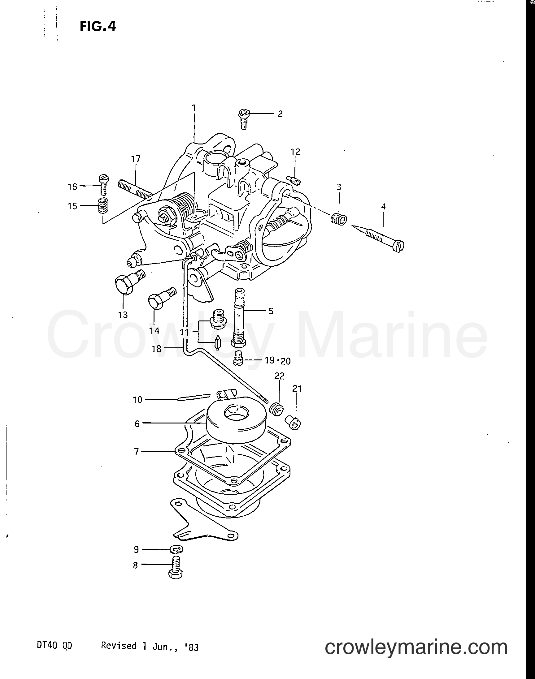 Suzuki Marine DT40 - CARBURETOR