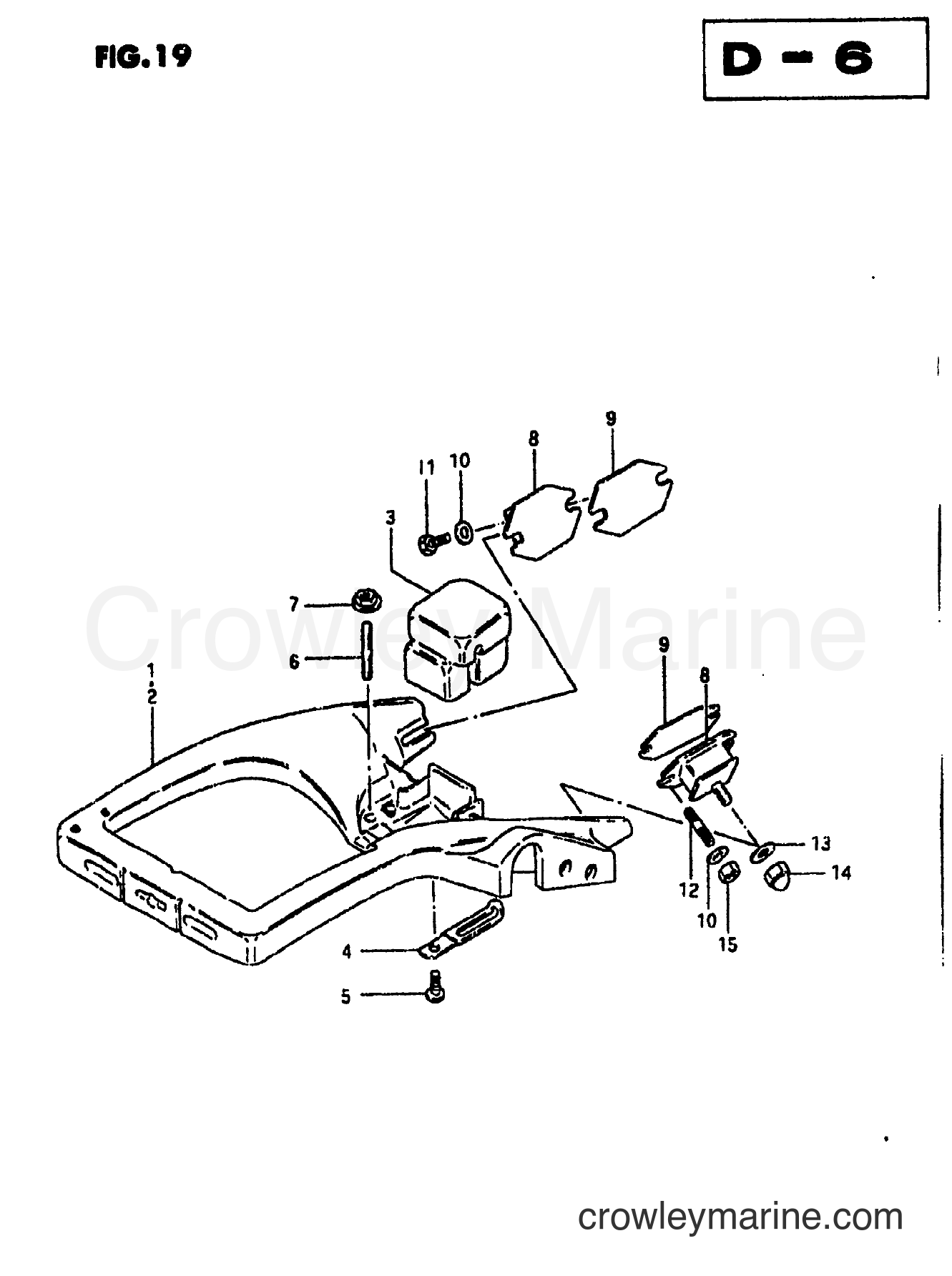 Suzuki Marine DT28 - STEERING BRACKET