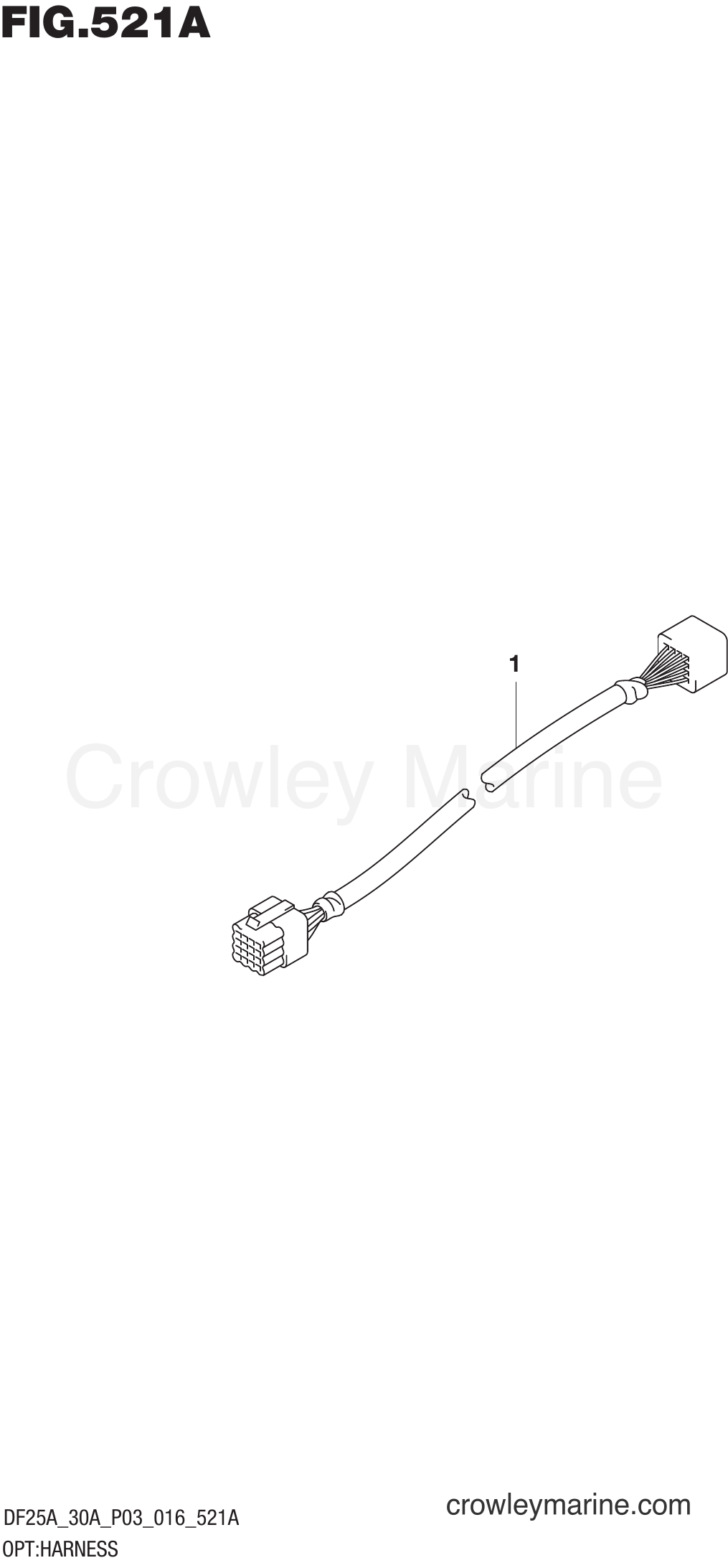 Suzuki Marine DF25A 610001~ - OPT:HARNESS (DF25AR P03)