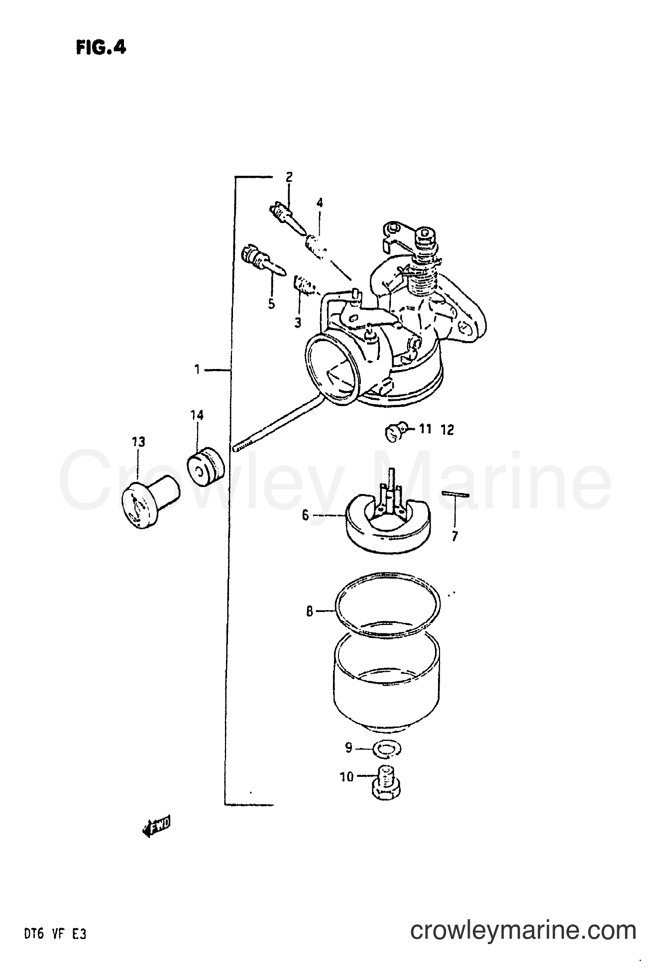 Suzuki Marine DT6 - CARBURETOR