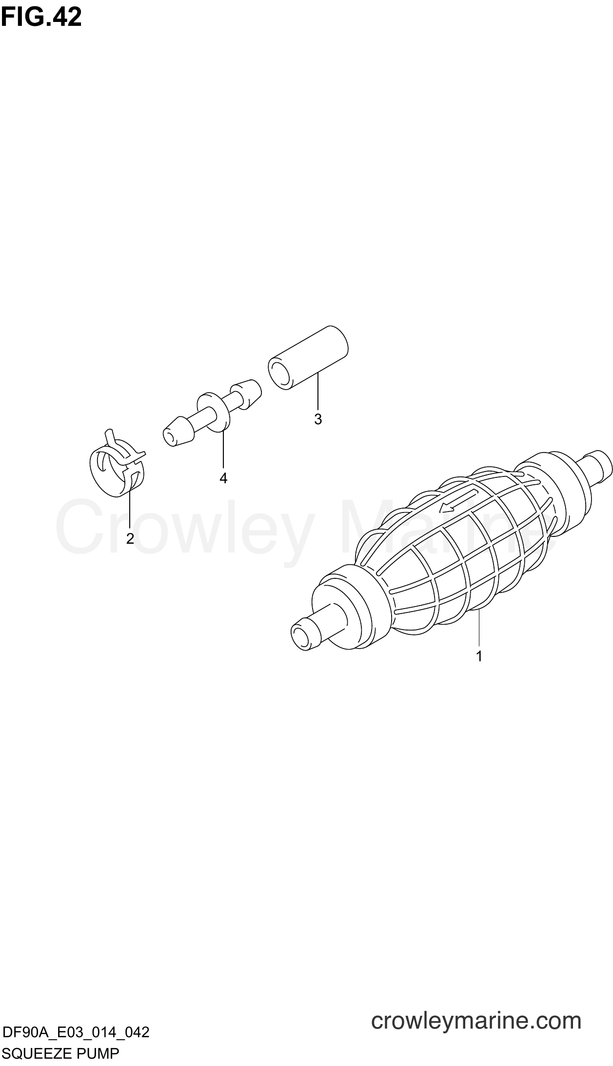 Suzuki Marine DF80A 410001~ - SQUEEZE PUMP