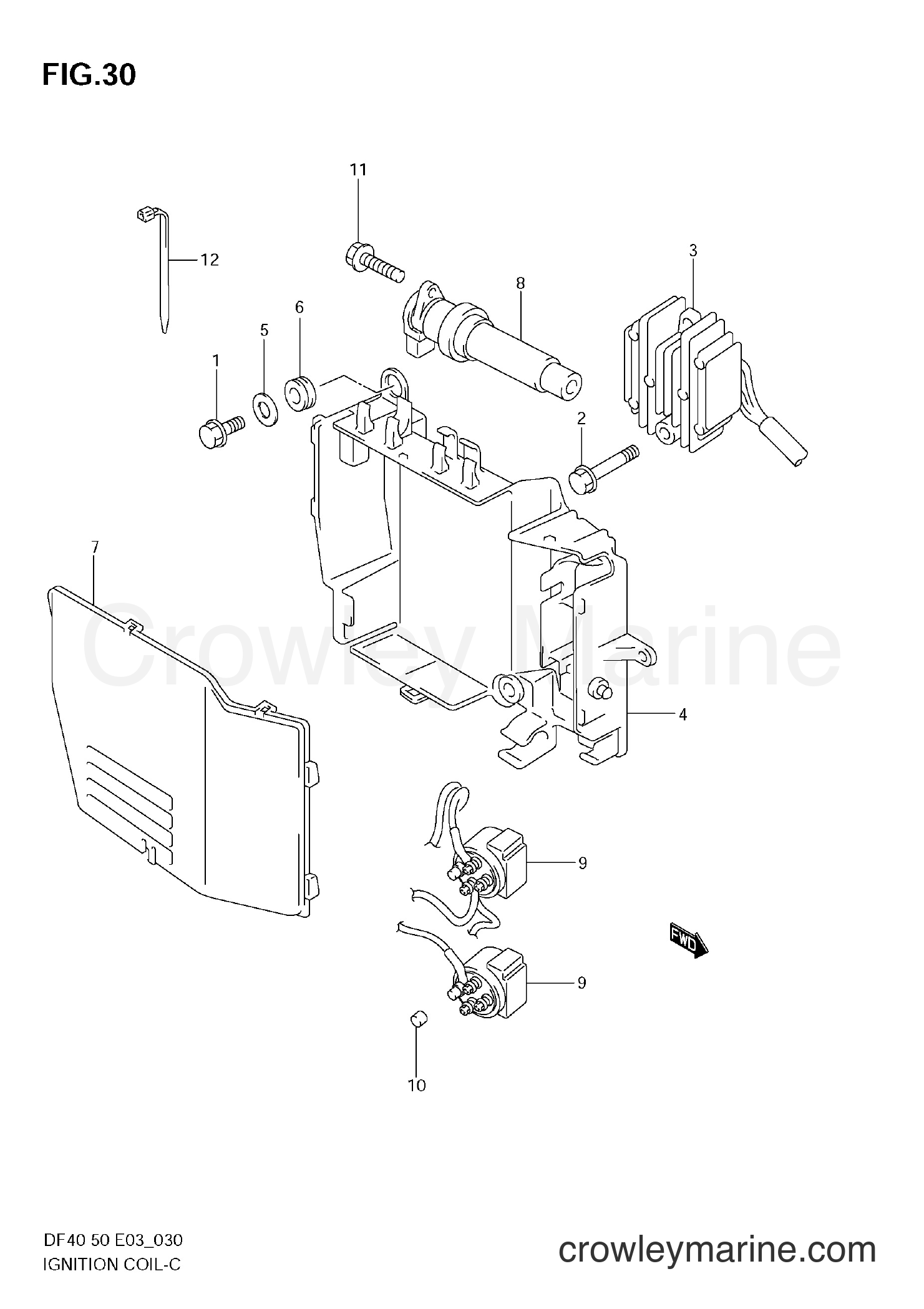 Suzuki Marine DF40 - IGNITION COIL (MODEL:99~04)