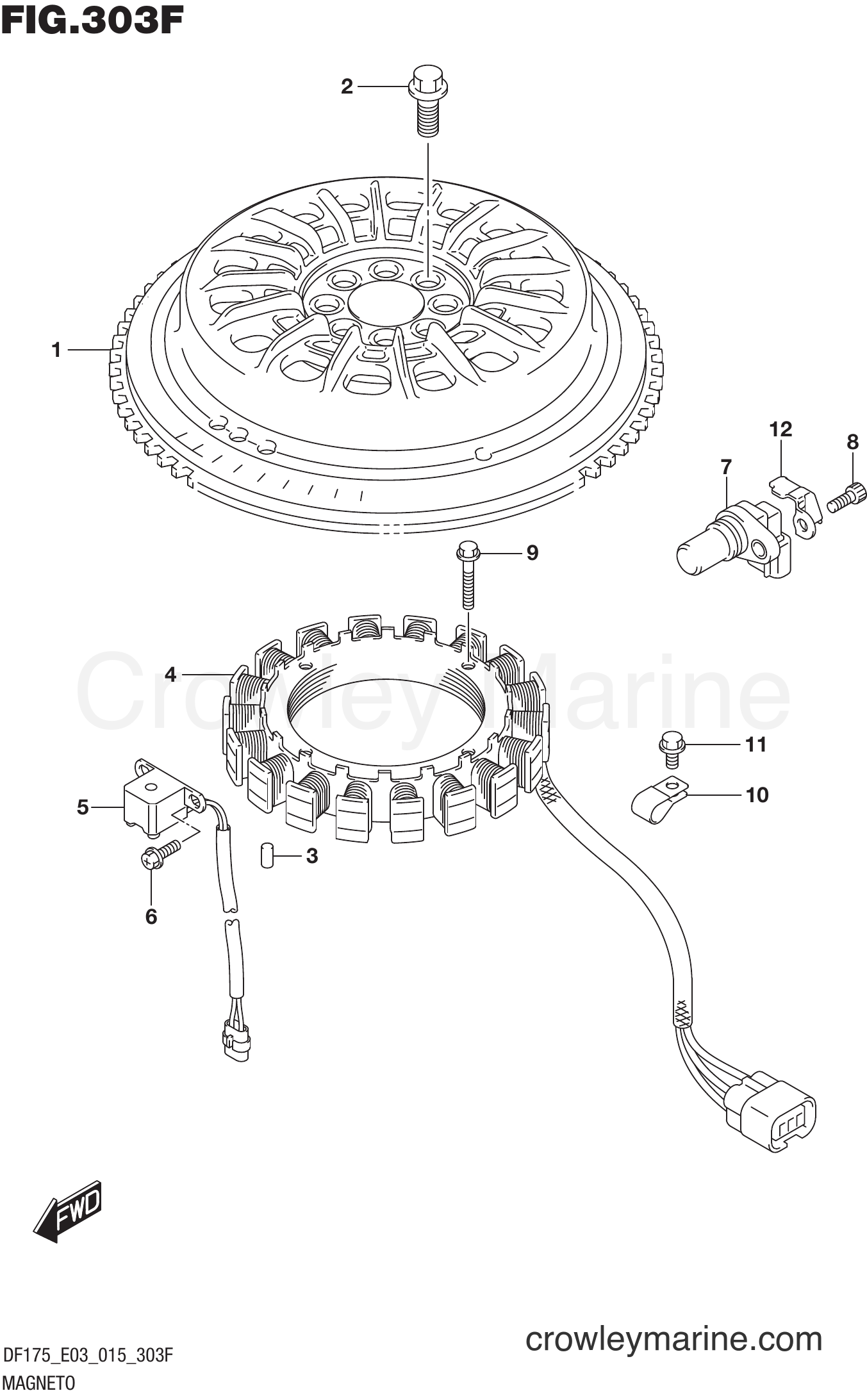 Suzuki Marine DF175Z 51001~ - MAGNETO (DF175TG E03)