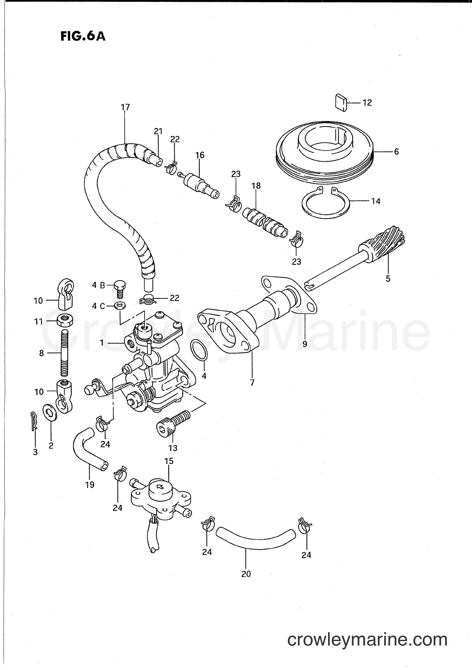 Suzuki Marine PU85 - OIL PUMP (MODEL:95~97)