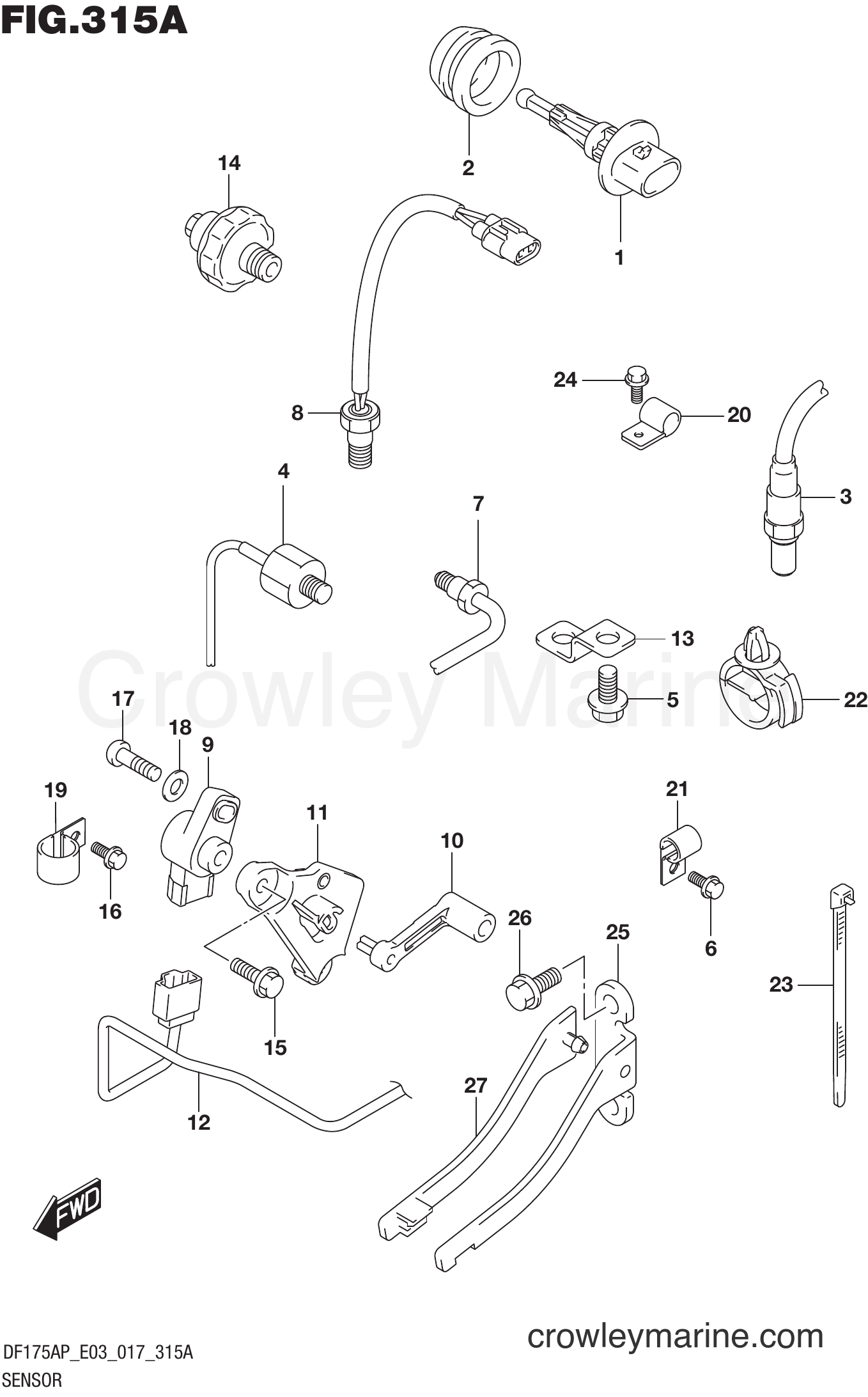 Suzuki Marine DF175AP 710001~ - SENSOR