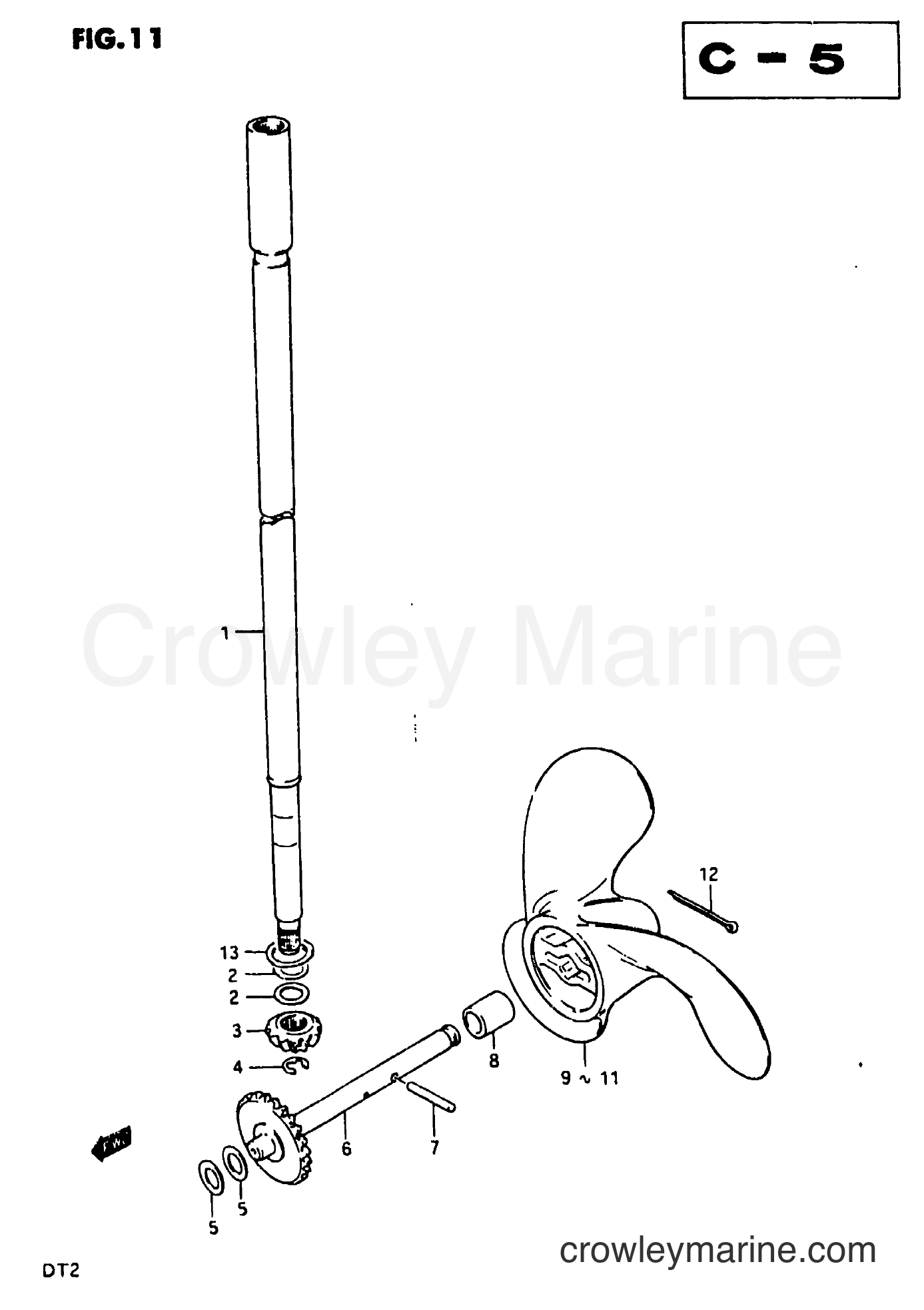 Suzuki Marine DT2 - TRANSMISSION / PROPELLER