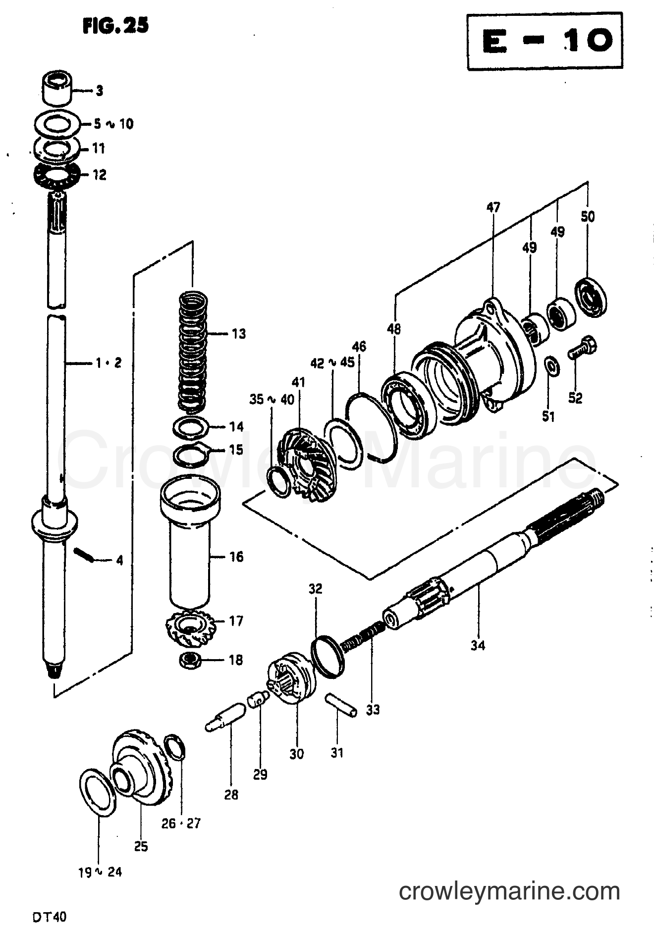 Suzuki Marine DT40 - TRANSMISSION