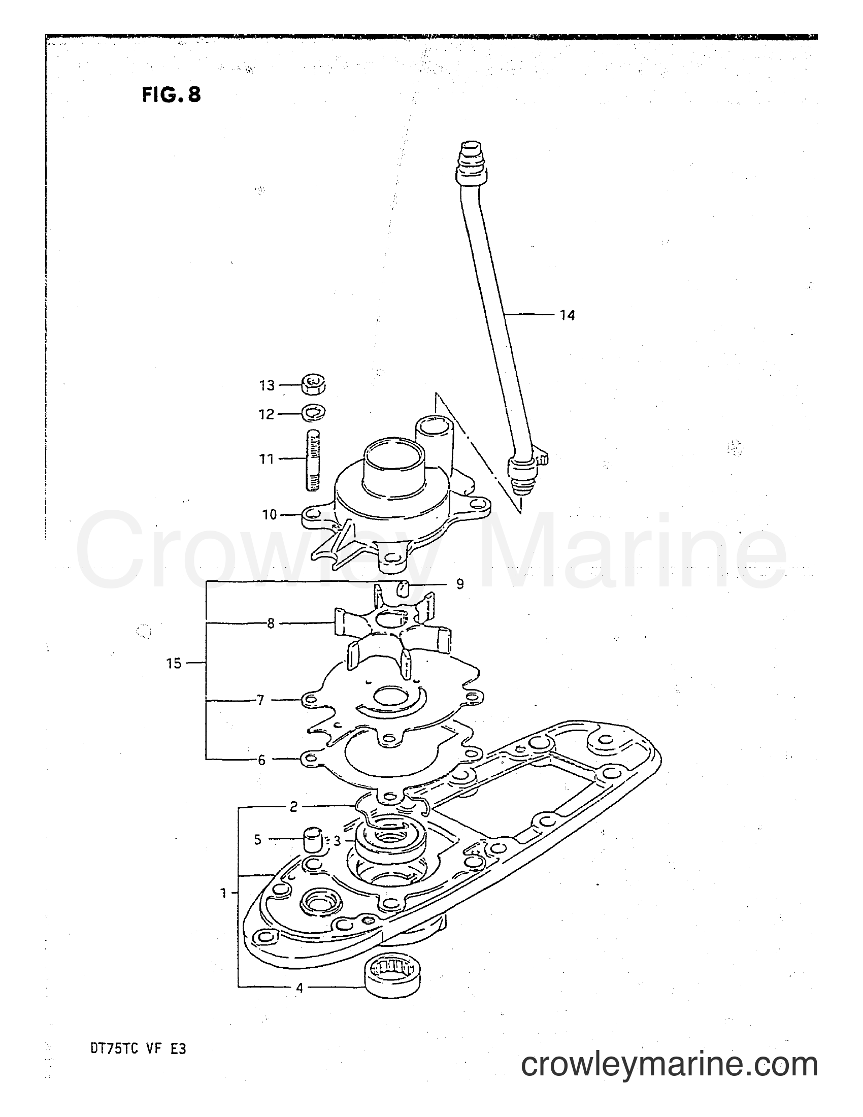 Suzuki Marine DT75 - WATER PUMP