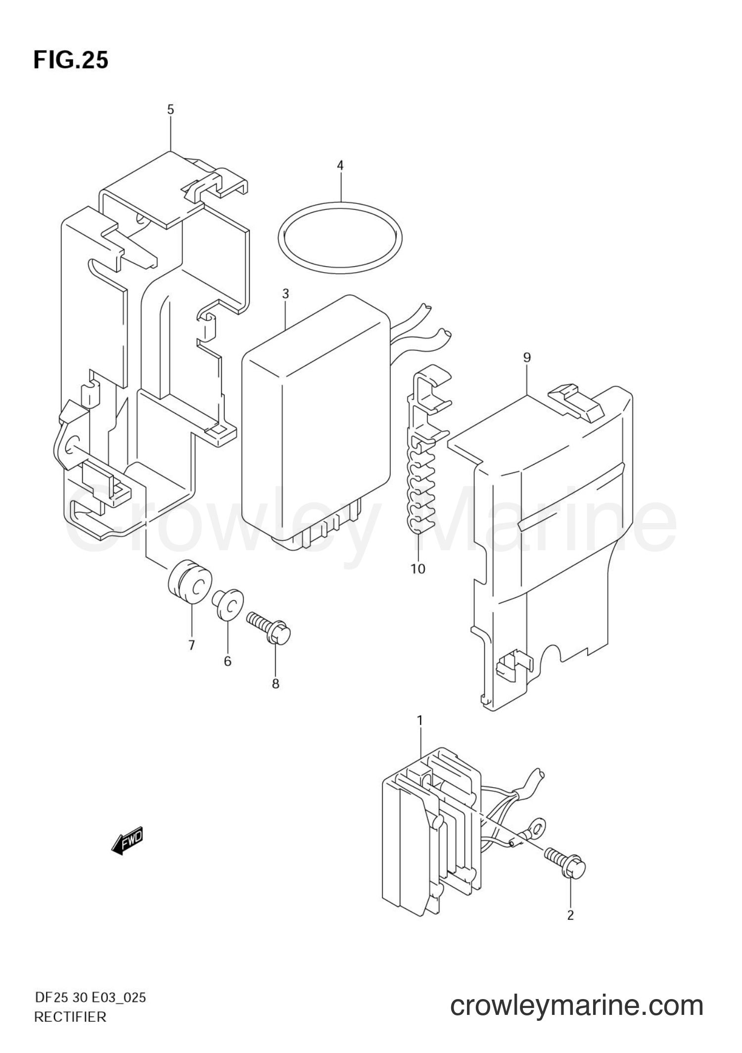 Suzuki Marine DF30 - RECTIFIER