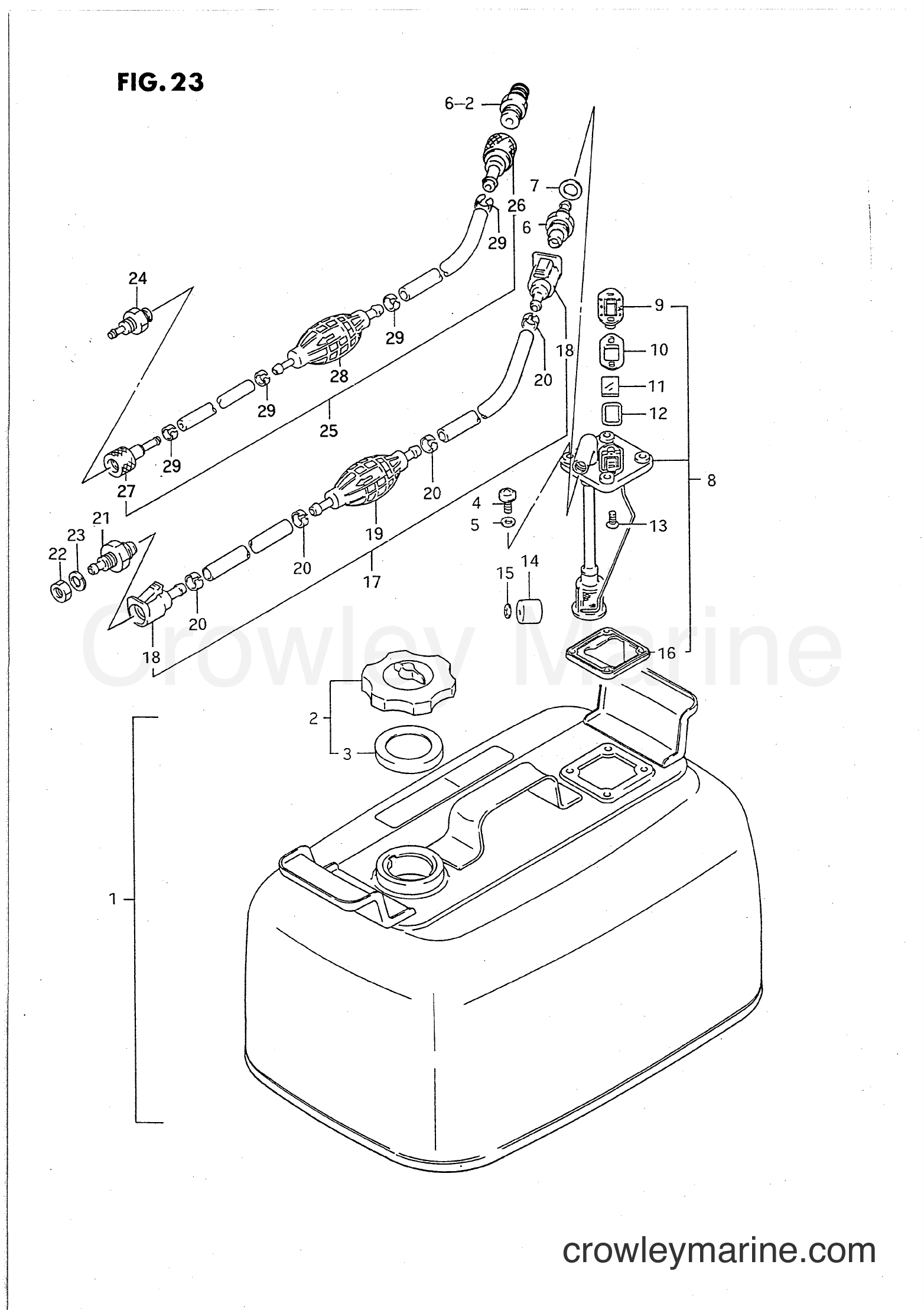Suzuki Marine PU55 - FUEL TANK