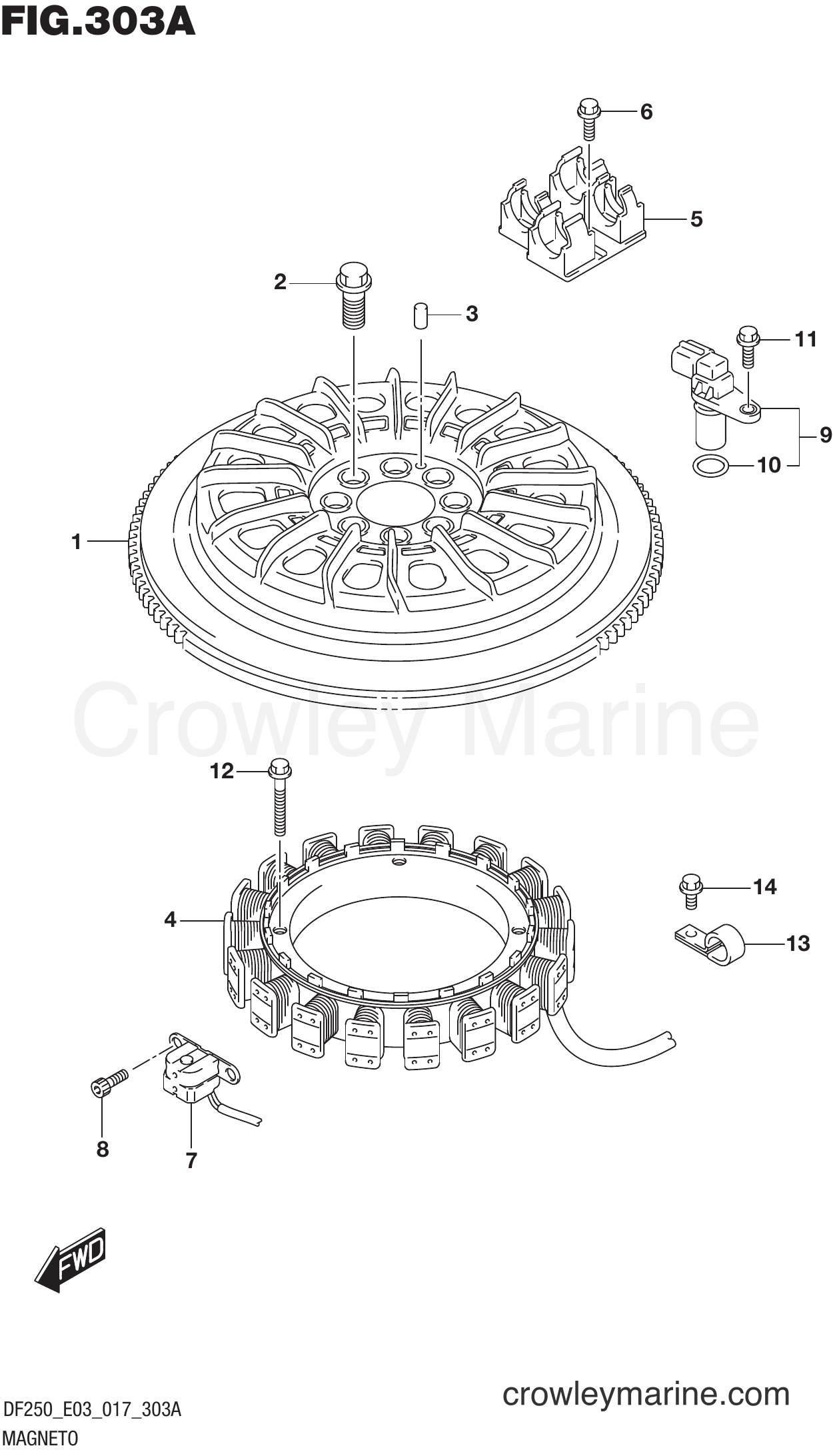 Suzuki Marine DF250T 710001 - MAGNETO (DF200T E03)