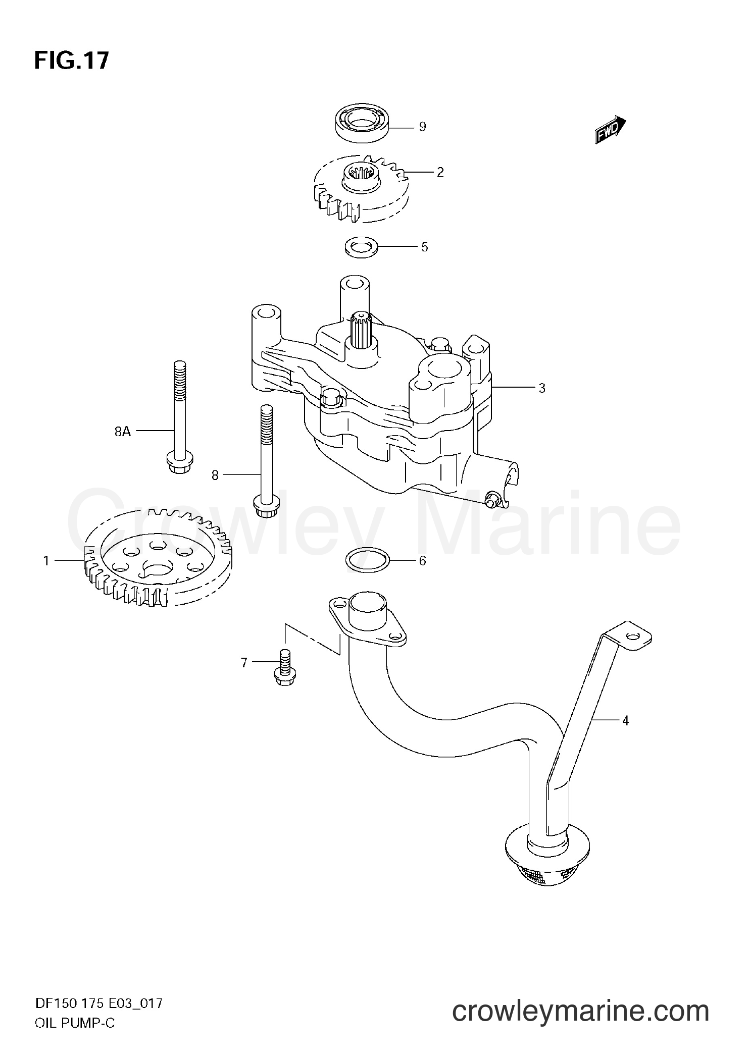 2006 Four-Stroke Outboard 150 - DF150 - OIL PUMP