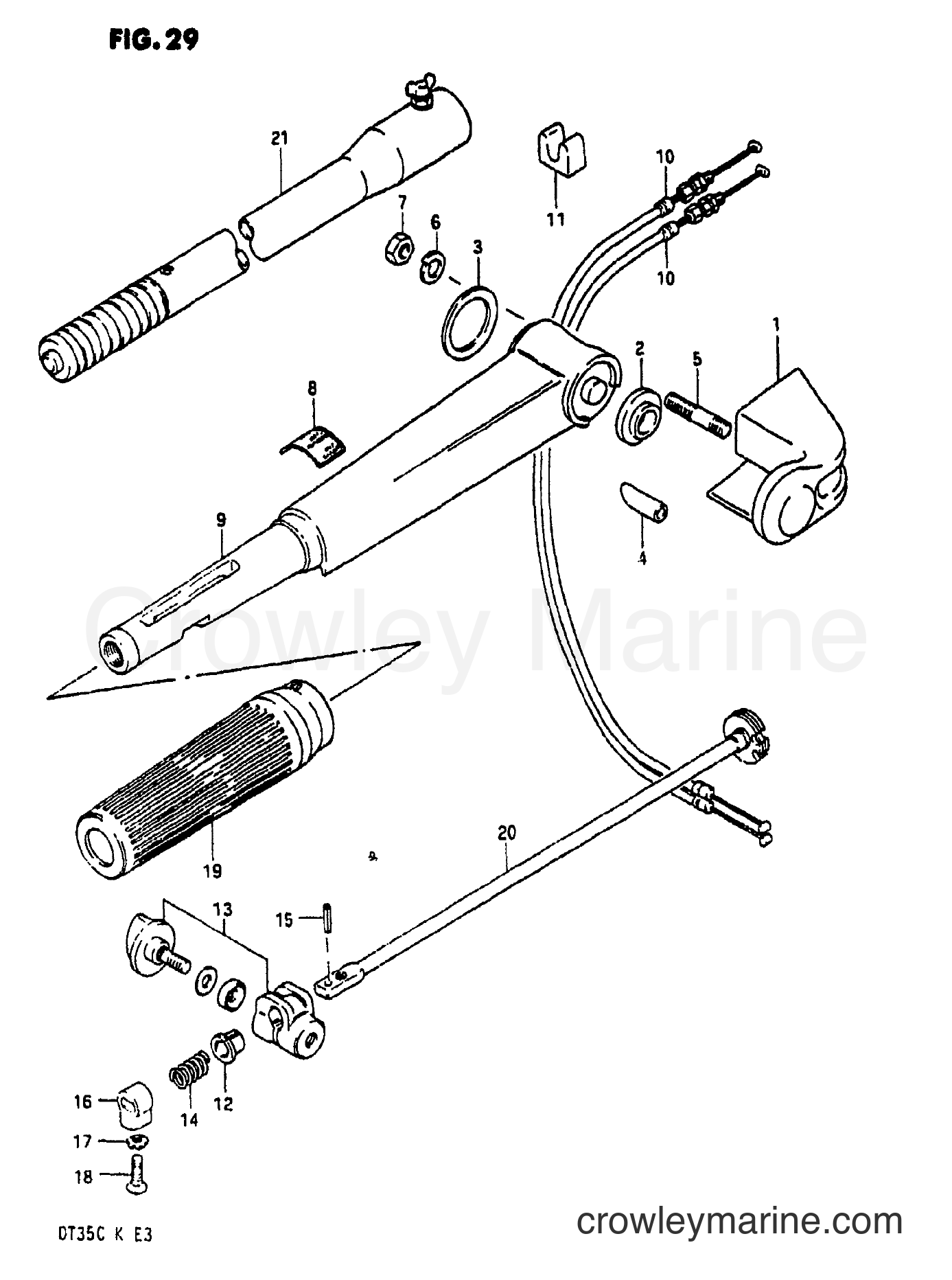 Suzuki Marine DT35 - HANDLE (C)