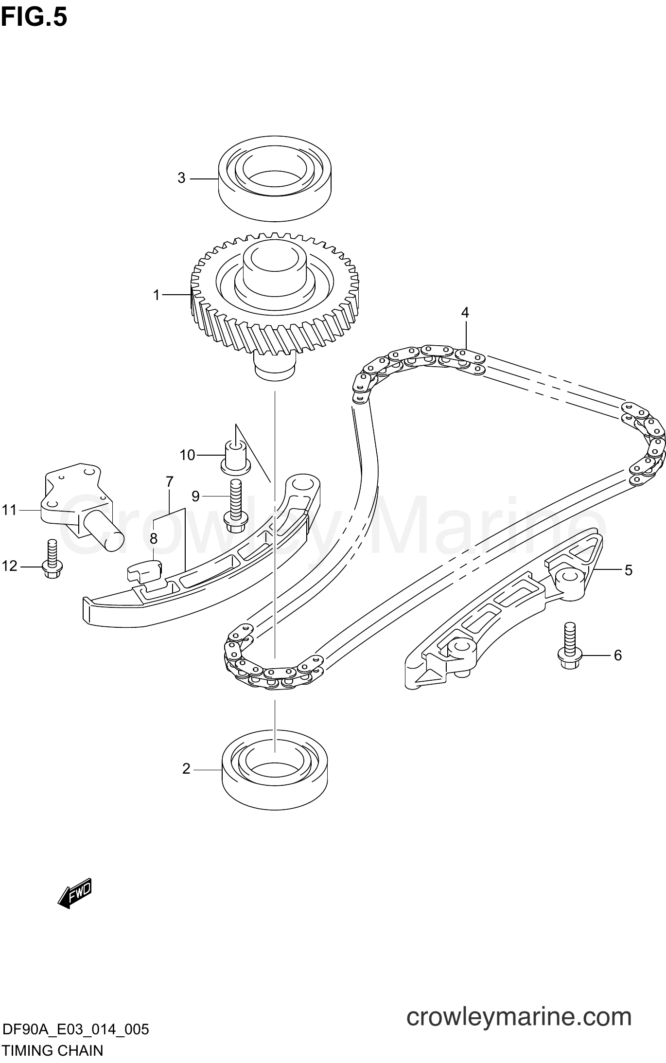 Suzuki Marine DF90A 410001~ - TIMING CHAIN