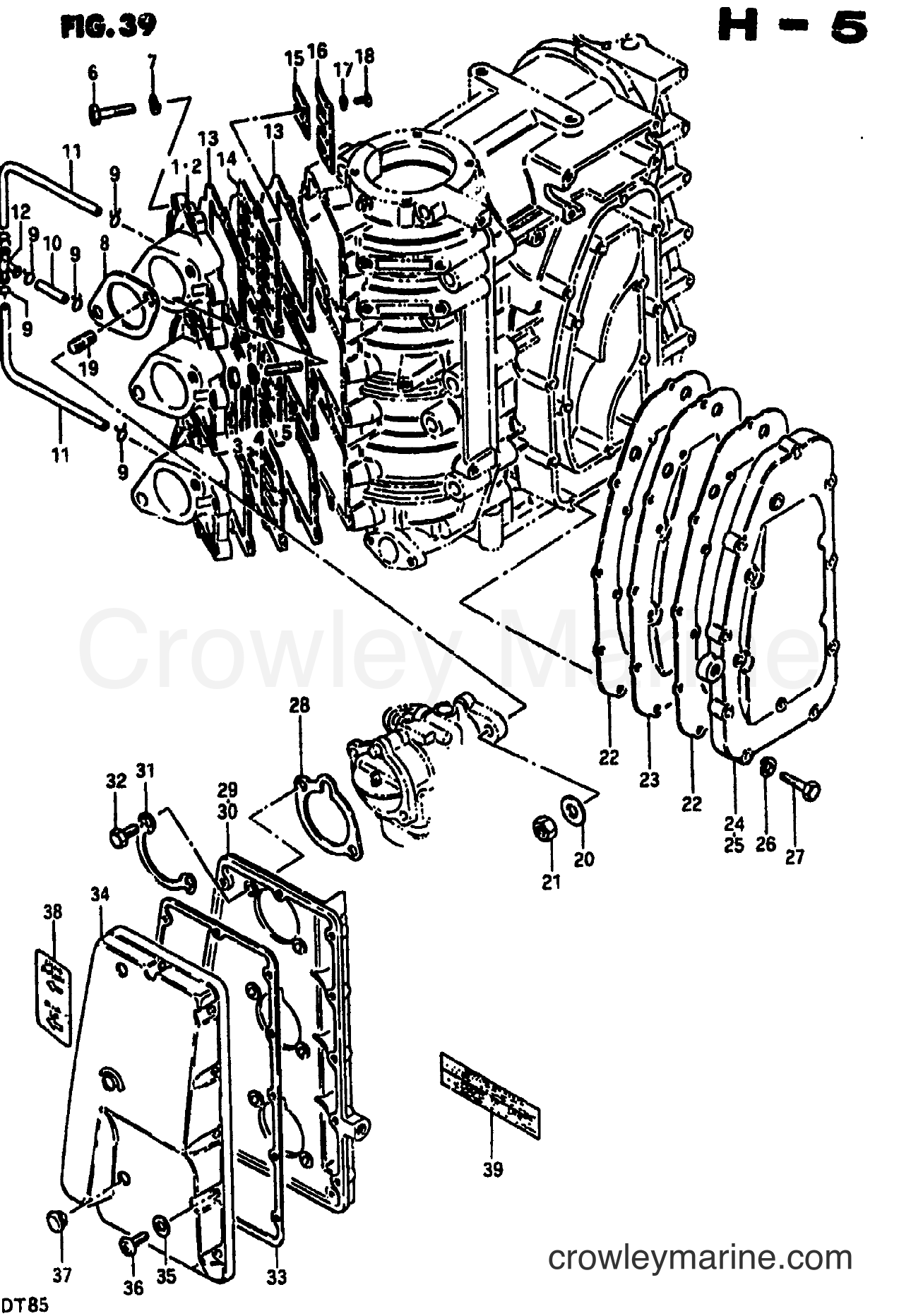 Suzuki Marine DT85 - INLET CASE