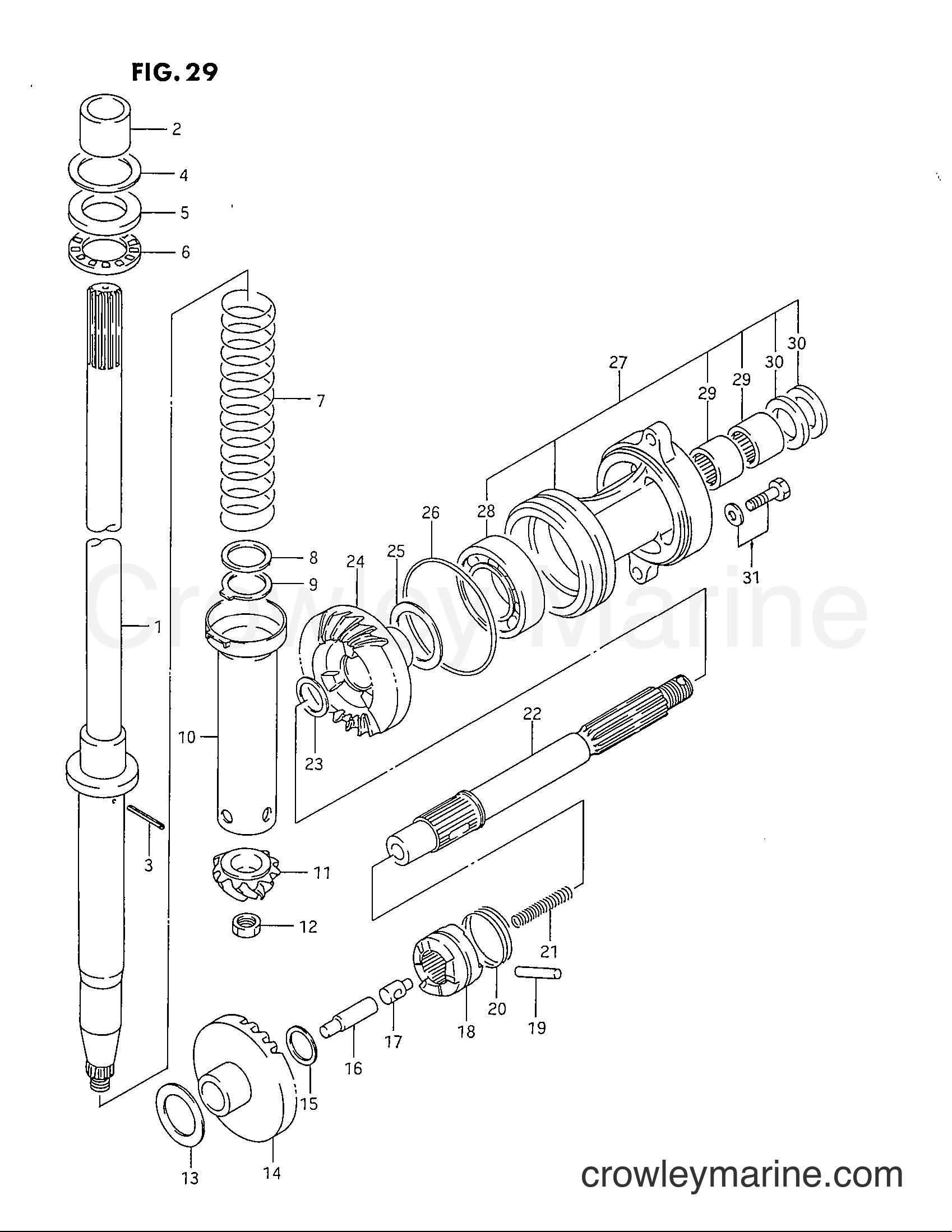 Suzuki Marine DT40C - TRANSMISSION
