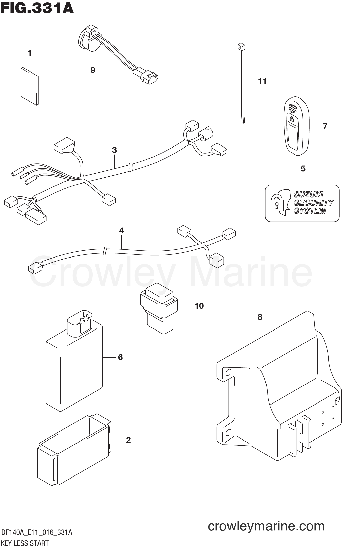 Suzuki Marine DF115AST 610001~ - KEY LESS START (DF100AT E11)
