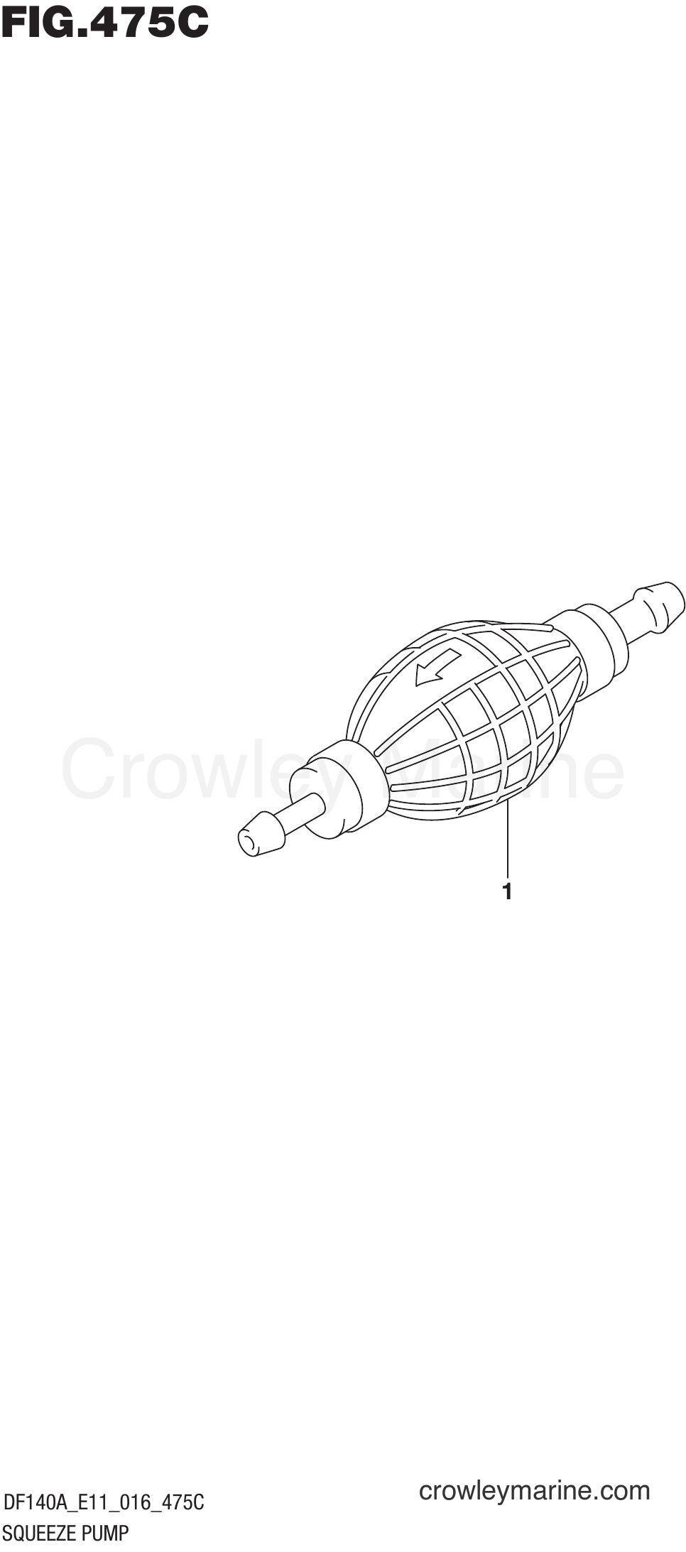 Suzuki Marine DF115AZ 610001~ - SQUEEZE PUMP (DF115AZ E11)