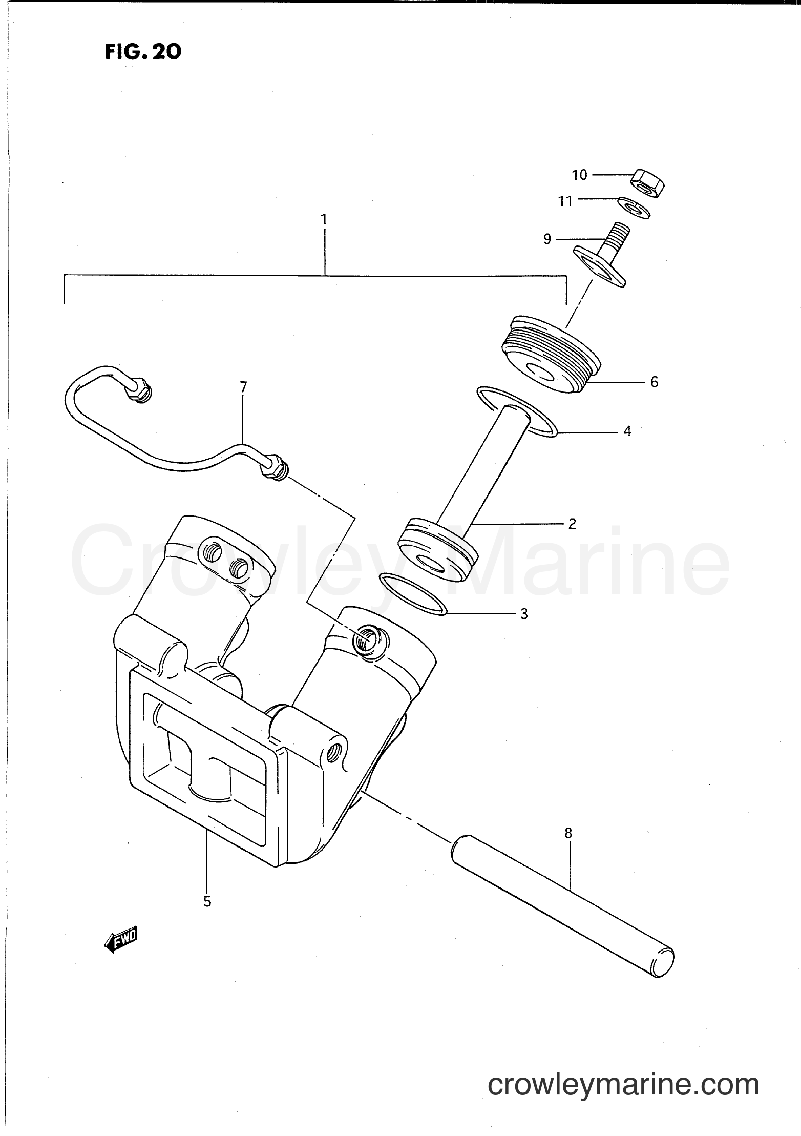 Suzuki Marine PU85 - TRIM CYLINDER