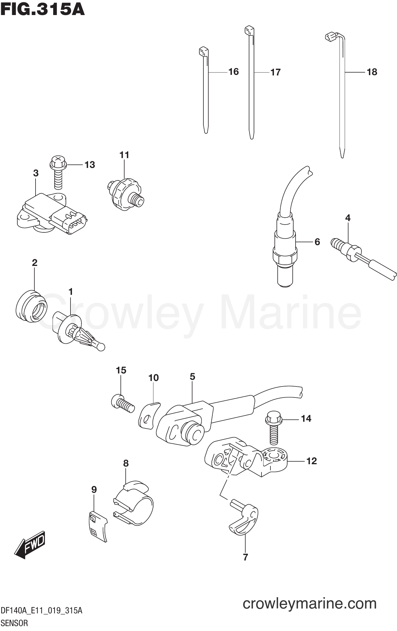 Suzuki Marine DF100AT 910001~ - SENSOR (DF100AT)