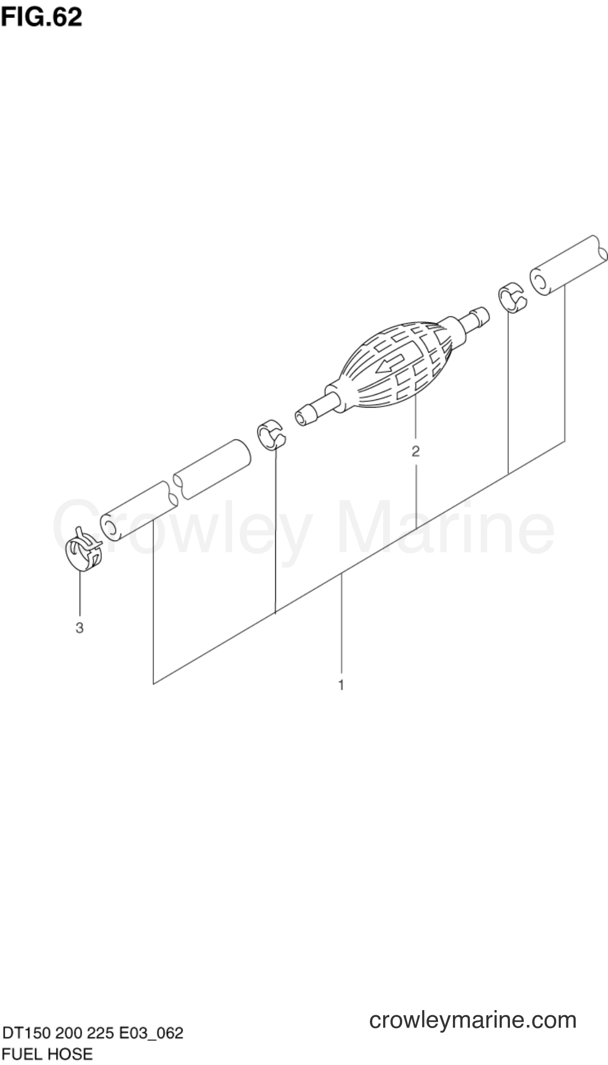 Suzuki Marine DT200 - FUEL HOSE