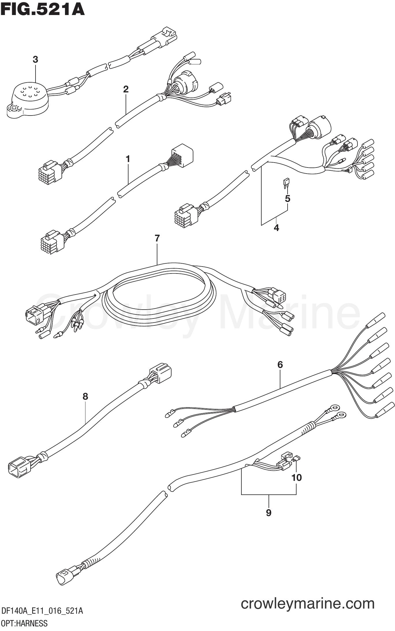 Suzuki Marine DF100AT 610001~ - OPT:HARNESS