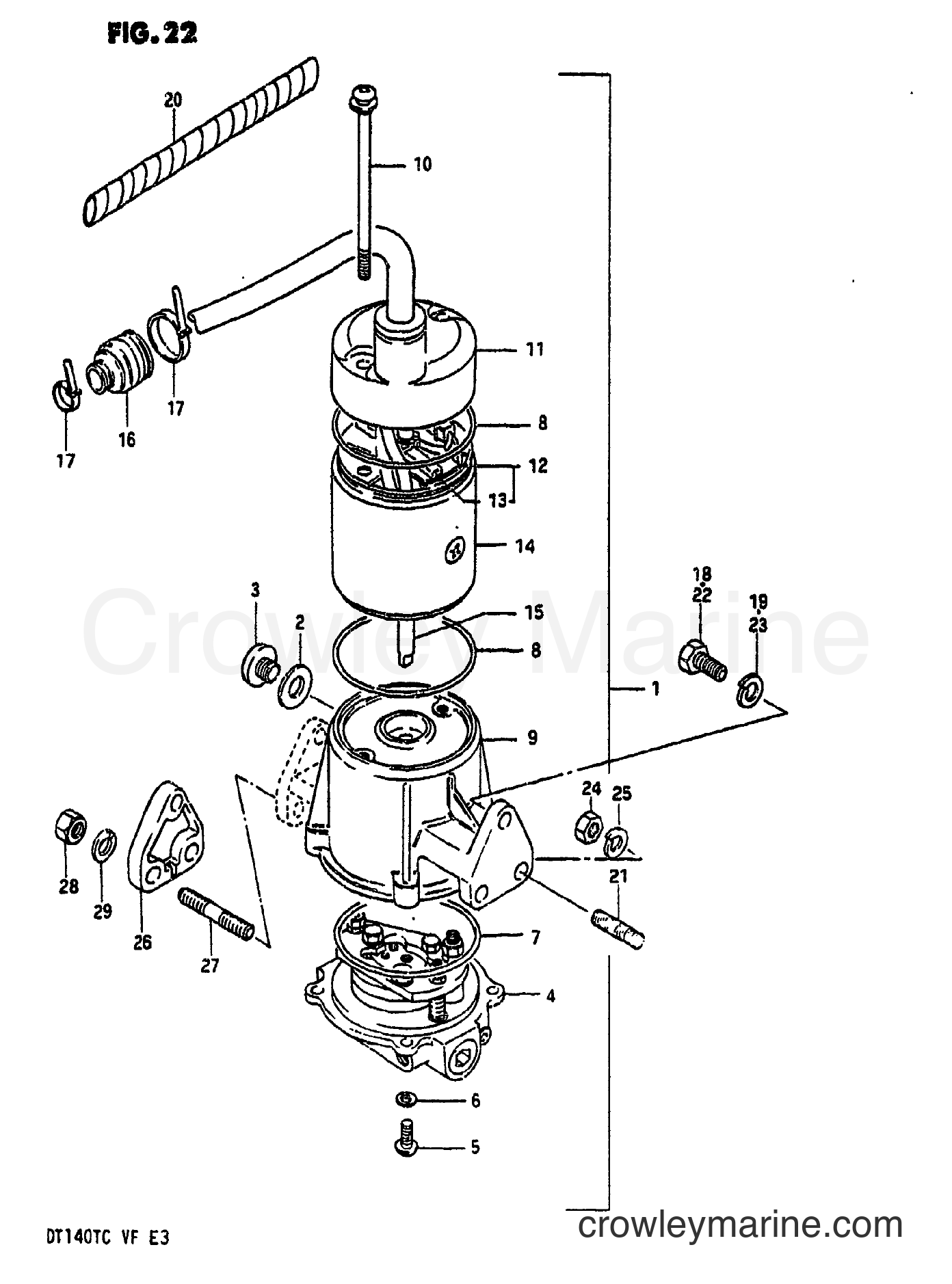 Suzuki Marine DT140 - POWER UNIT