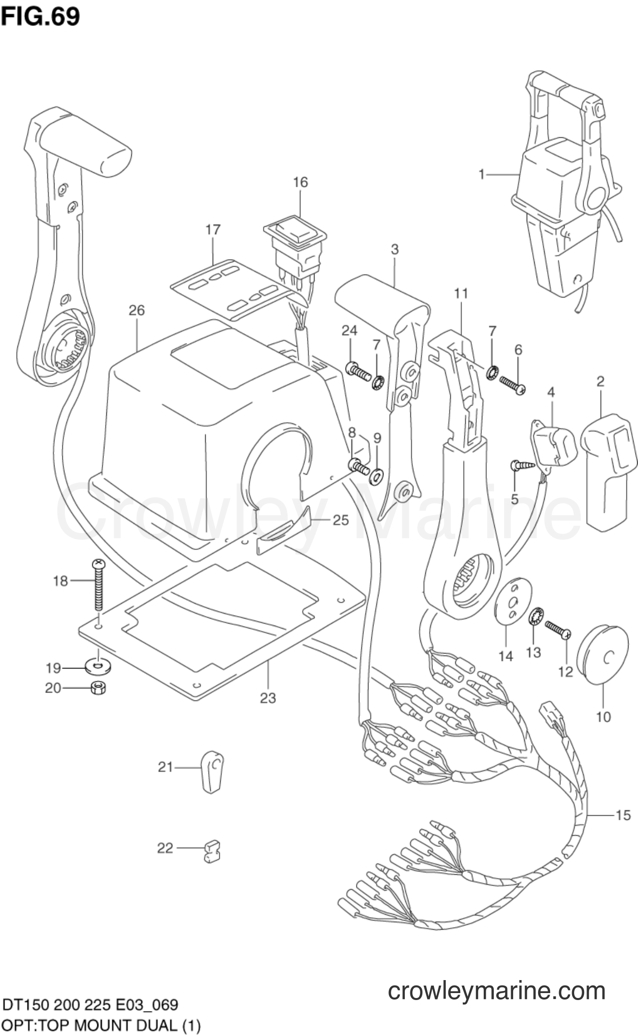 Suzuki Marine DT150G - OPT:TOP MOUNT DUAL (1)