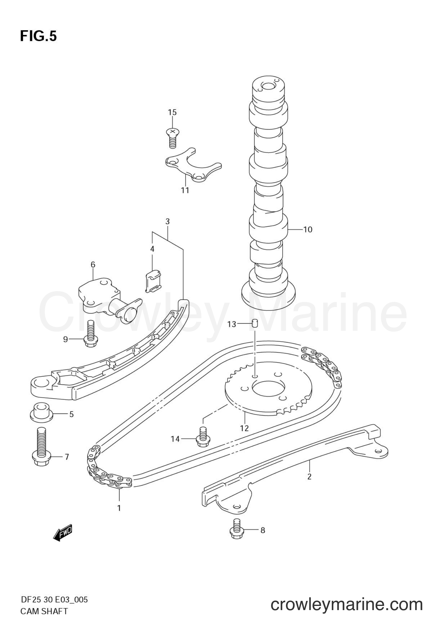 Suzuki Marine DF30 - CAMSHAFT