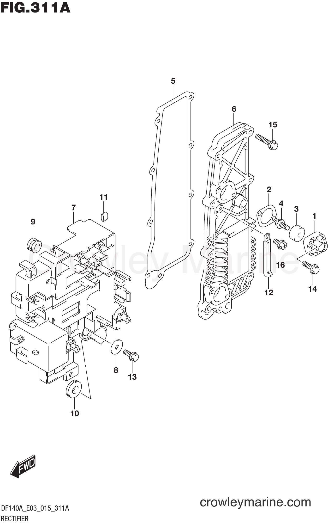 Suzuki Marine DF100A 510001~ - RECTIFIER