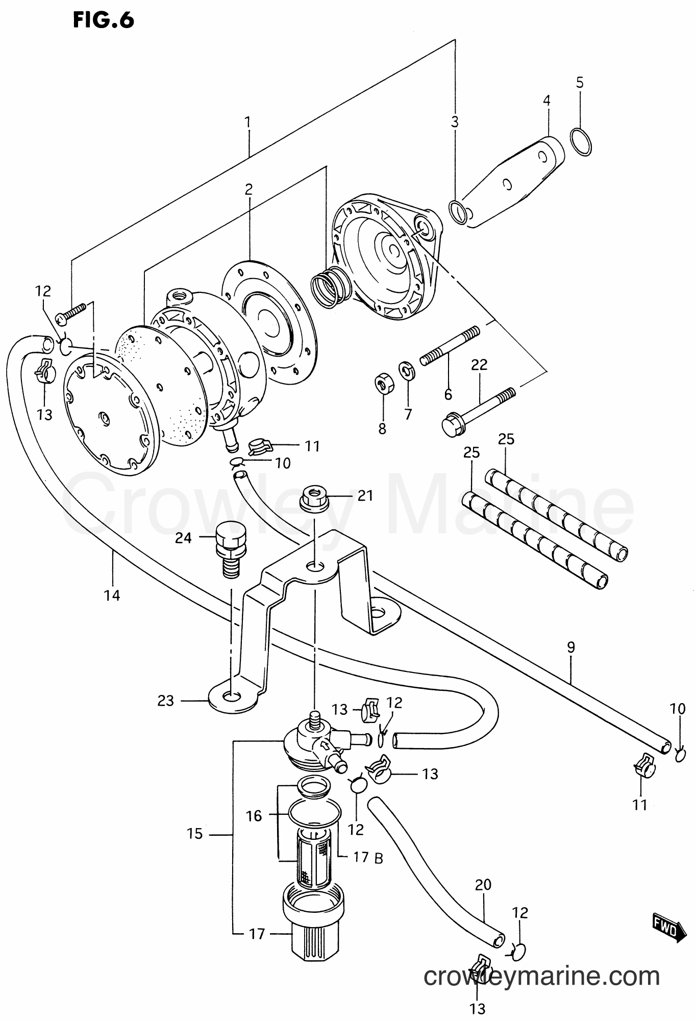 Suzuki Marine DT75 - FUEL PUMP (~MODEL:94)